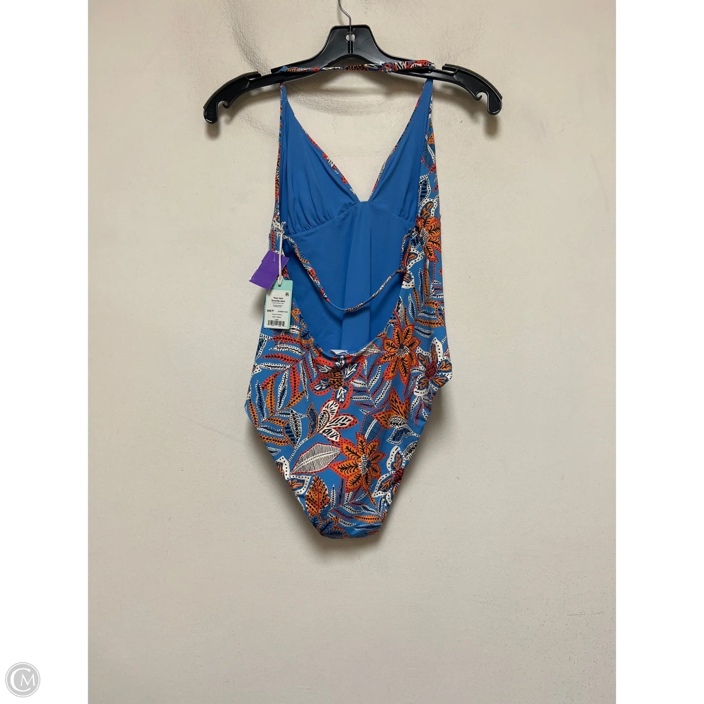 Swimsuit By Marine Layer In Blue & Orange, Size: L