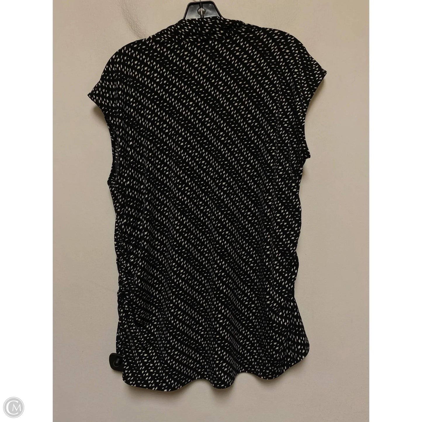 Top Sleeveless By Vince Camuto In Black & White, Size: 2x