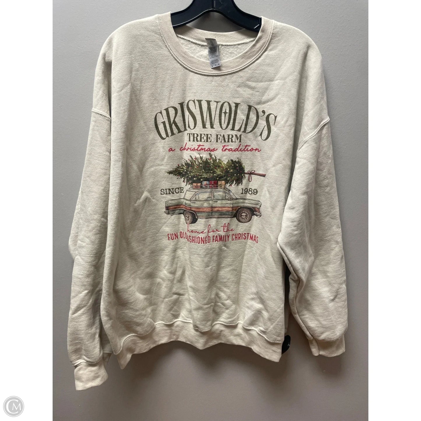 Sweatshirt Collar By Gildan In Tan, Size: Xl