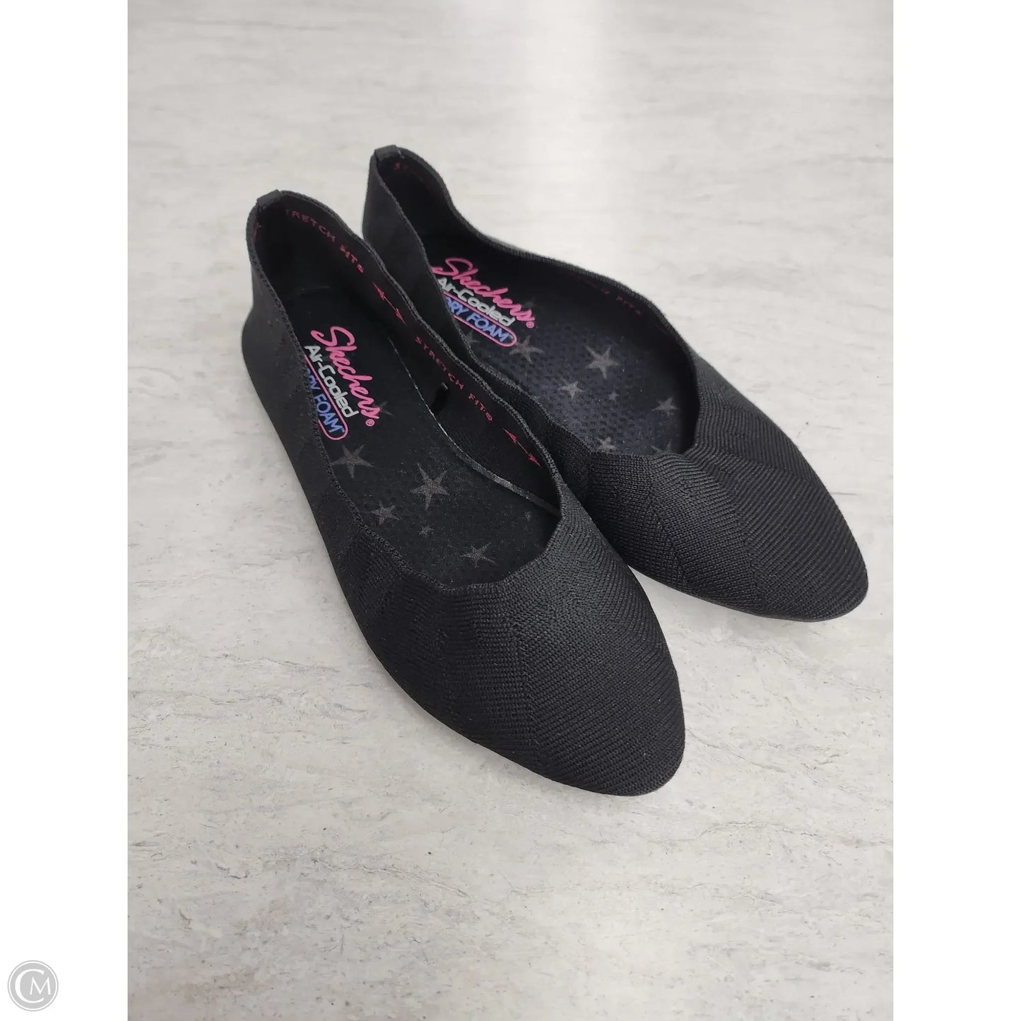 Shoes Flats By Skechers In Black, Size: 7.5