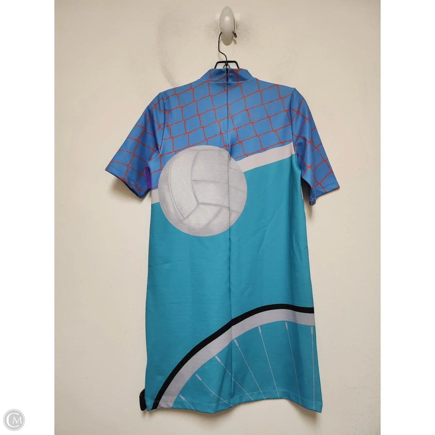 Athletic Dress By Adidas In Blue & Green, Size: S