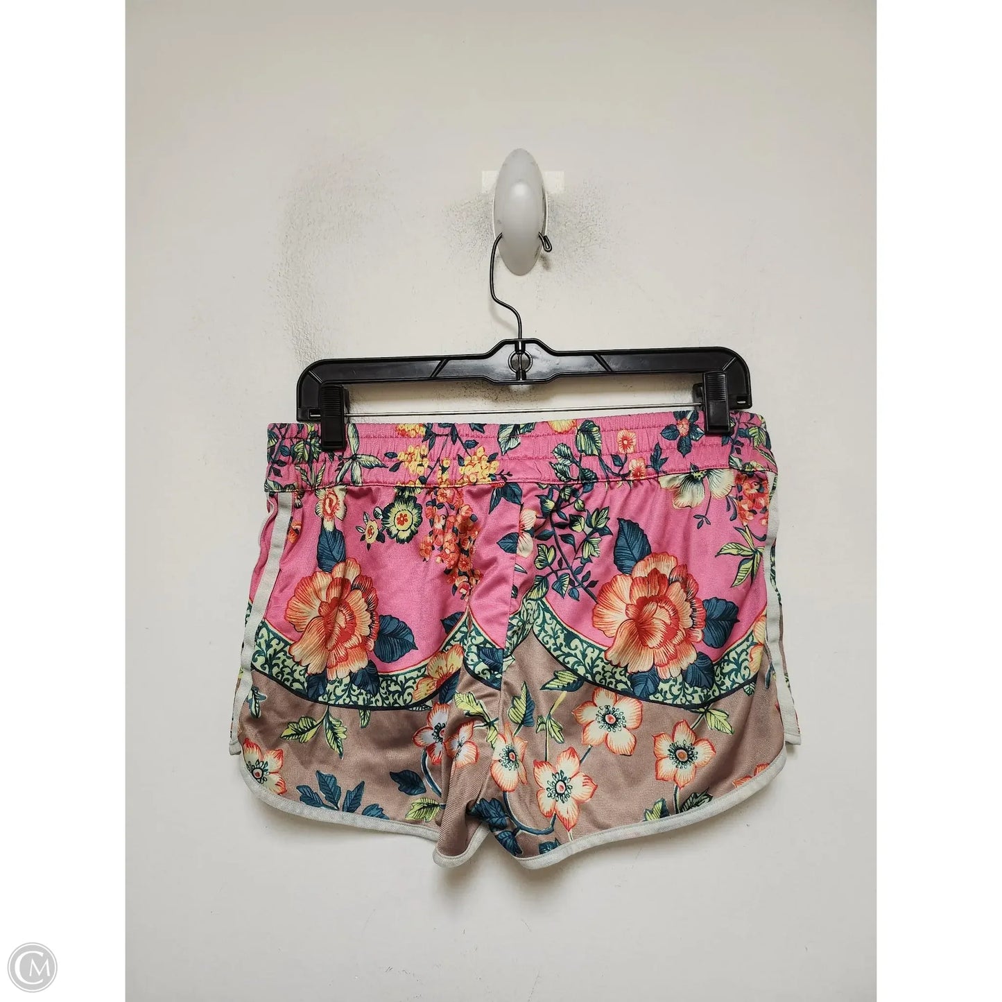 Athletic Shorts By Adidas In Floral Print, Size: L