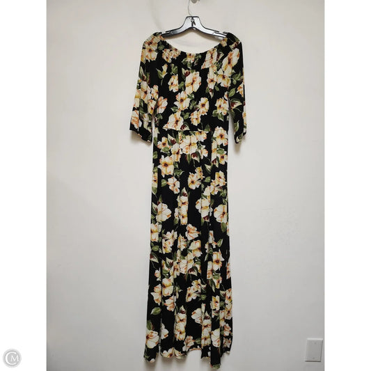 Dress Casual Maxi By Staccato In Floral Print, Size: L