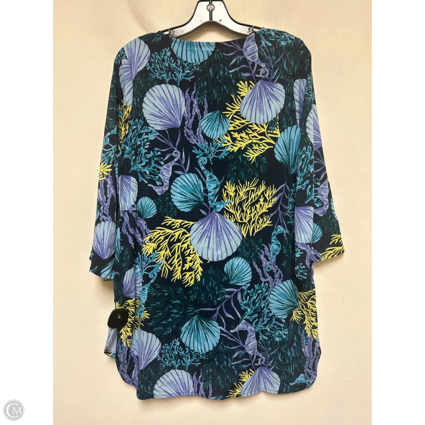 Top Short Sleeve Designer By Jason Wu In Tropical Print, Size: Xxs