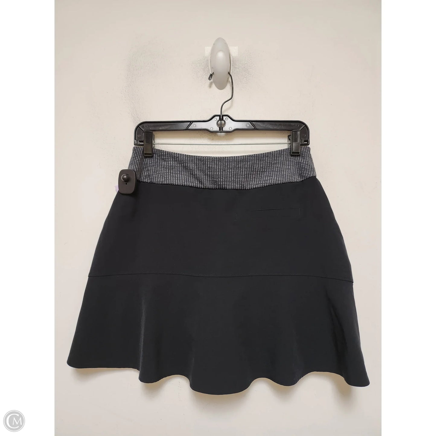 Athletic Skort By Adidas In Black & Grey, Size: S