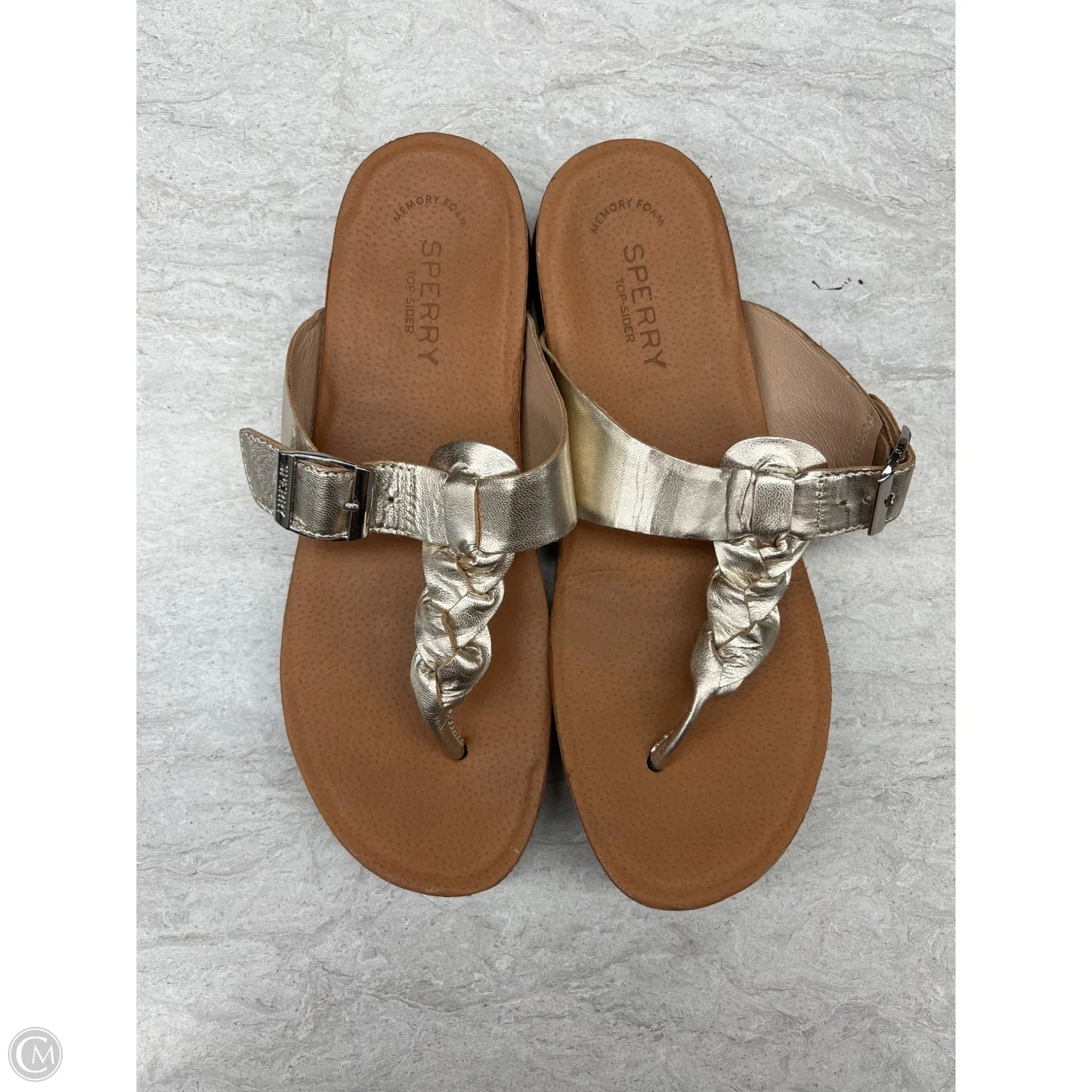 Sandals Flats By Sperry In Gold, Size: 6.5