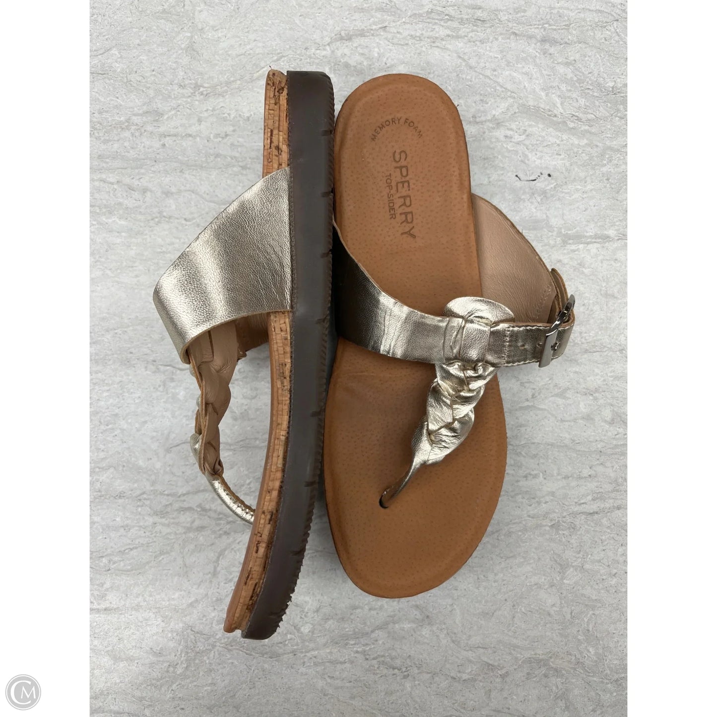 Sandals Flats By Sperry In Gold, Size: 6.5