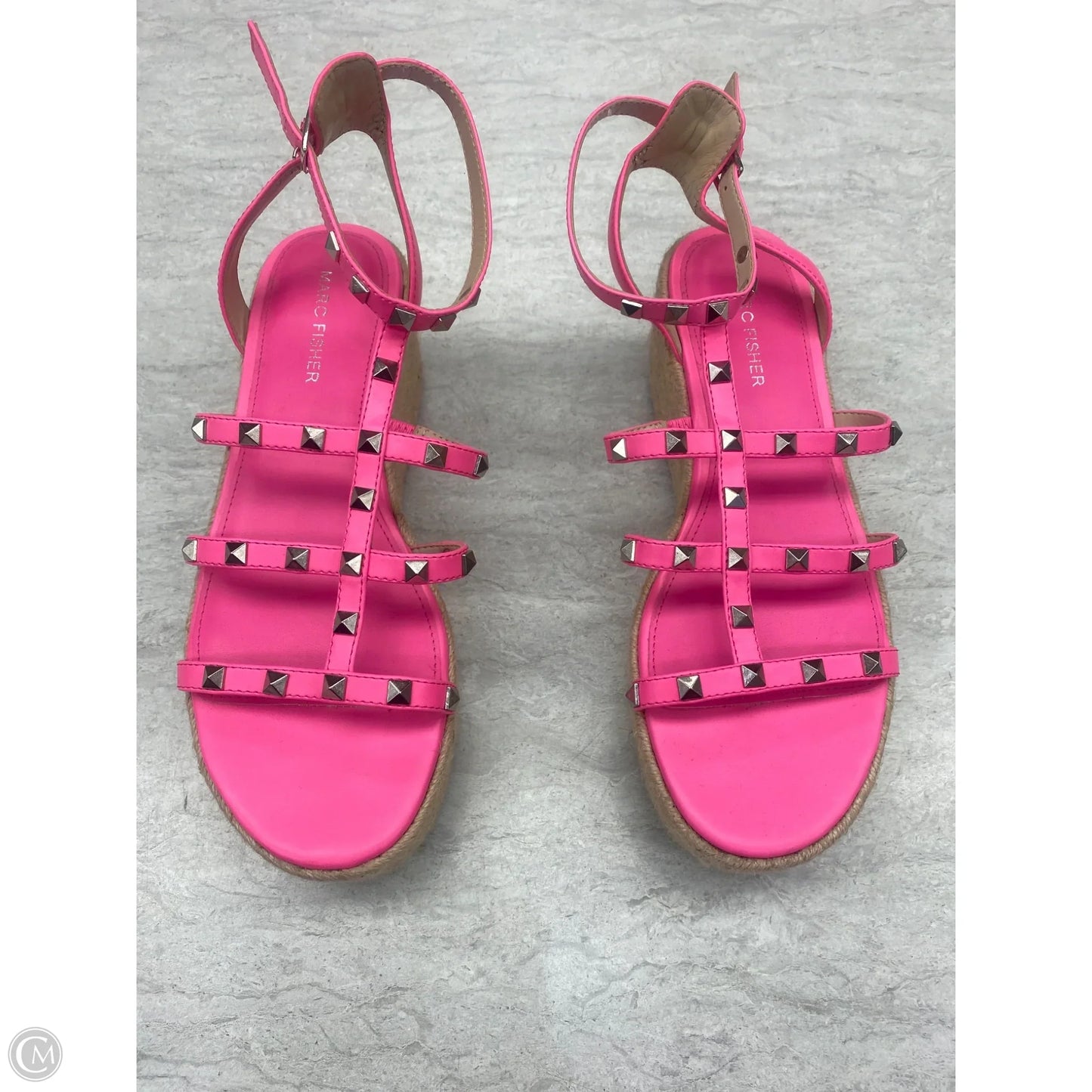 Sandals Heels Platform By Marc Fisher In Pink, Size: 8