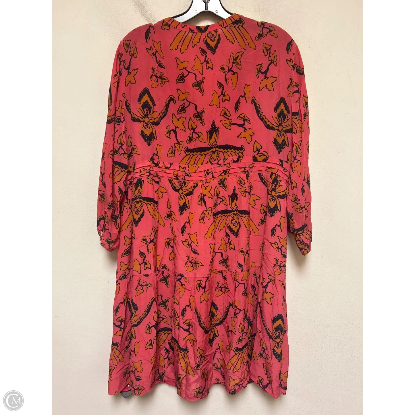 Dress Casual Short By Clothes Mentor In Orange & Pink, Size: L