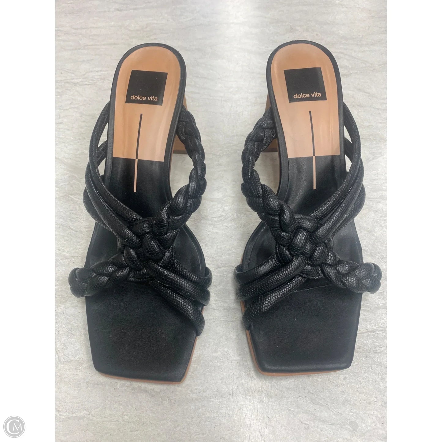 Sandals Heels Block By Dolce Vita In Black, Size: 9.5