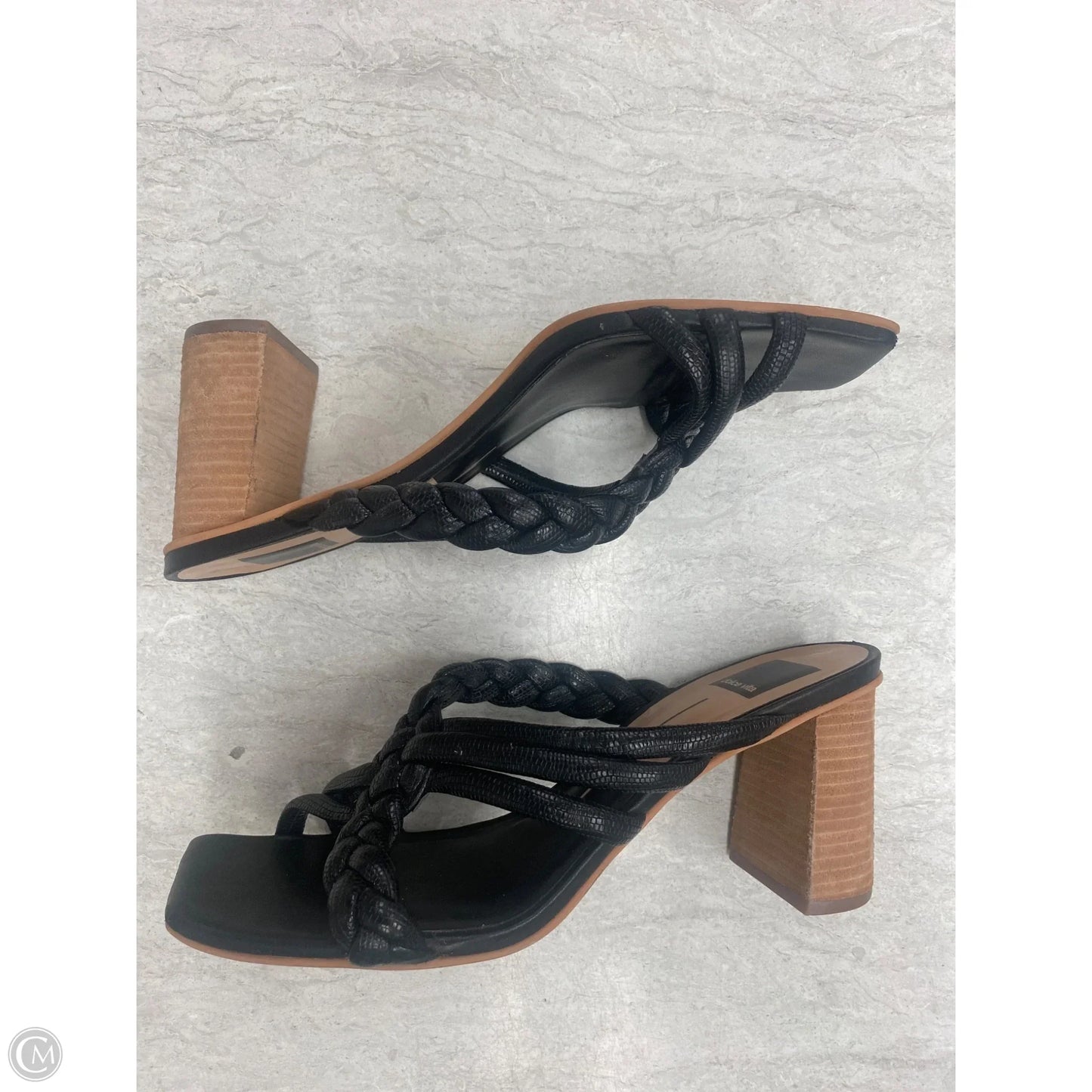 Sandals Heels Block By Dolce Vita In Black, Size: 9.5