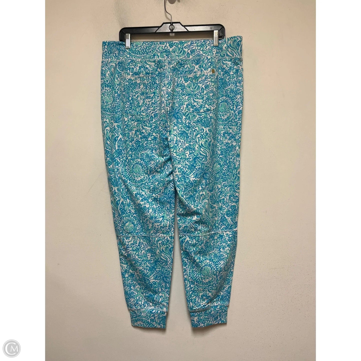Pants Designer By Lilly Pulitzer In Blue & Green, Size: Xl