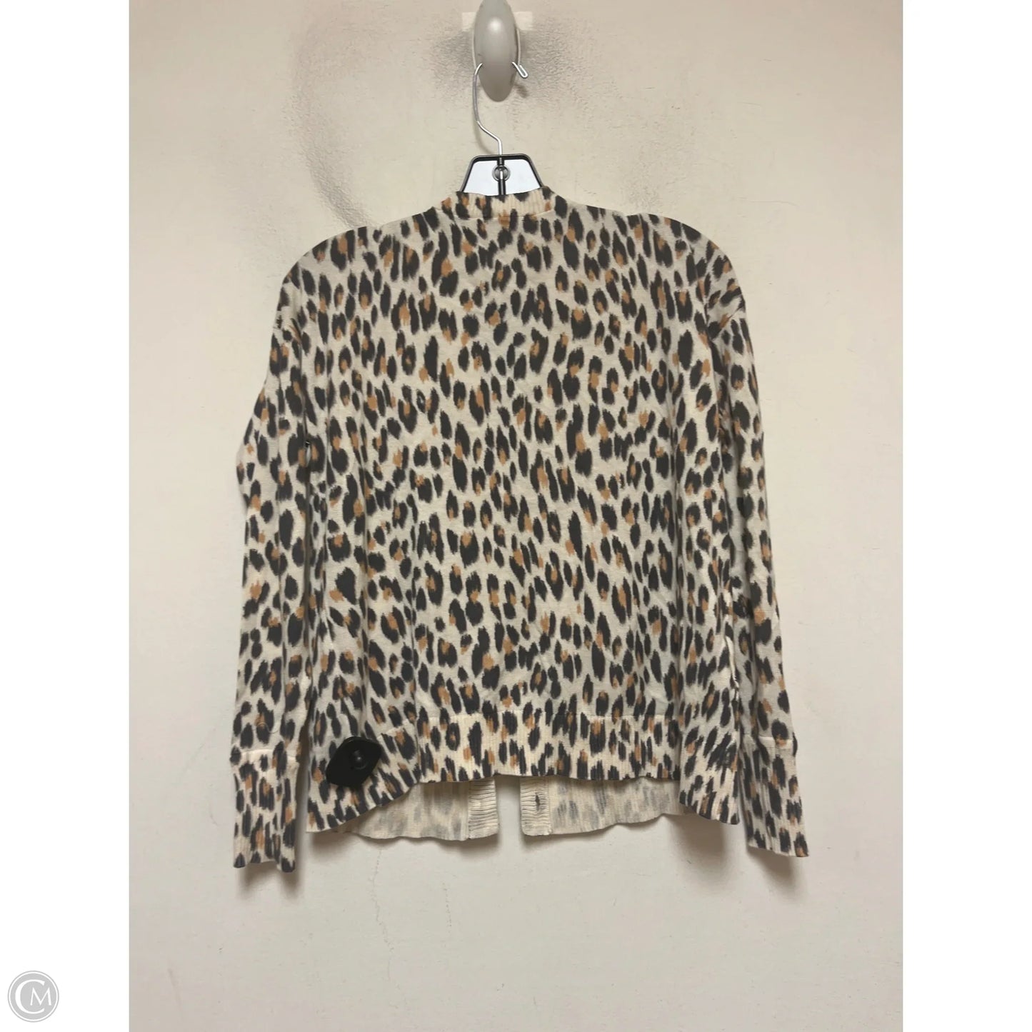 Cardigan By Loft In Animal Print, Size: Xs