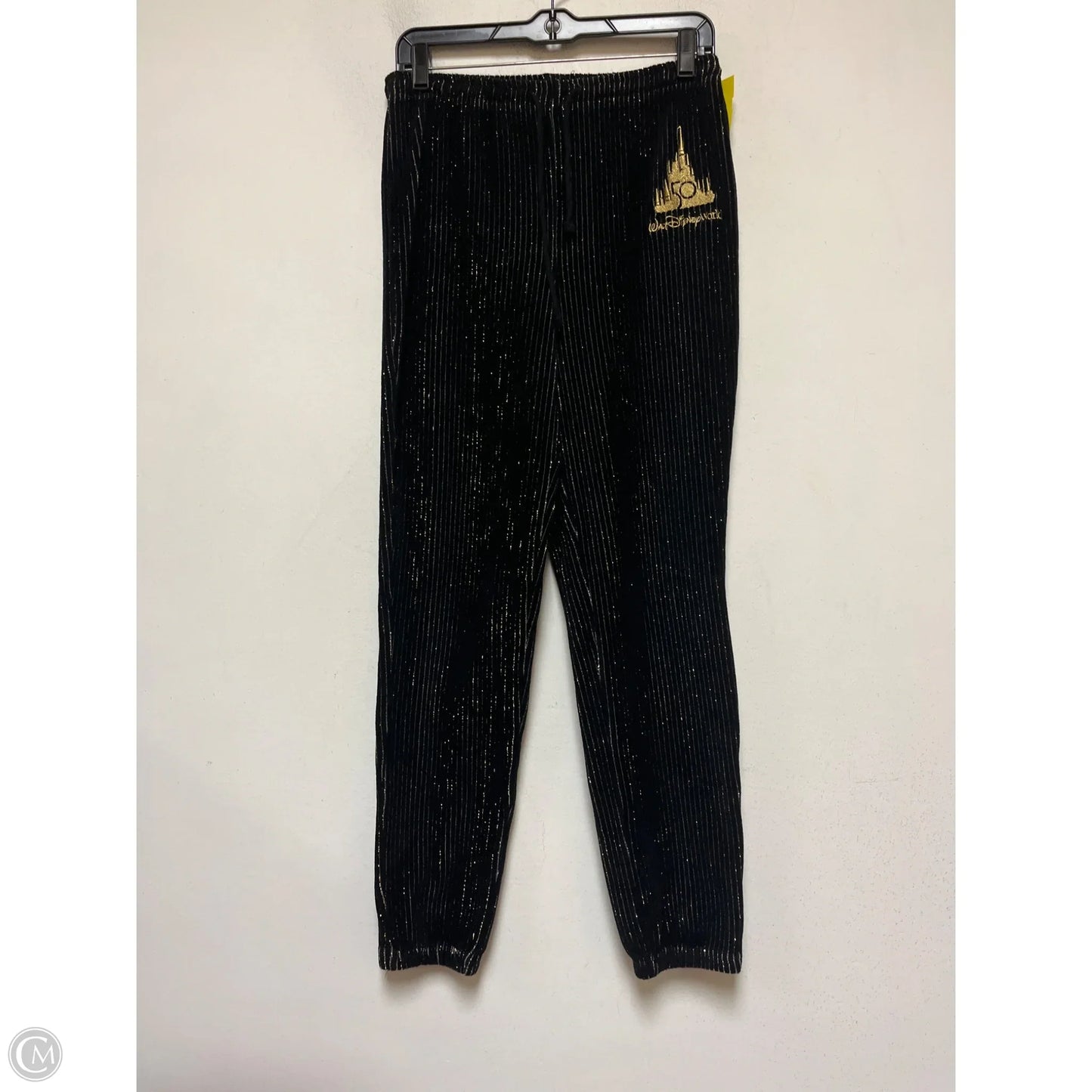 Pants Set 2pc By Disney In Black & Gold, Size: Xs