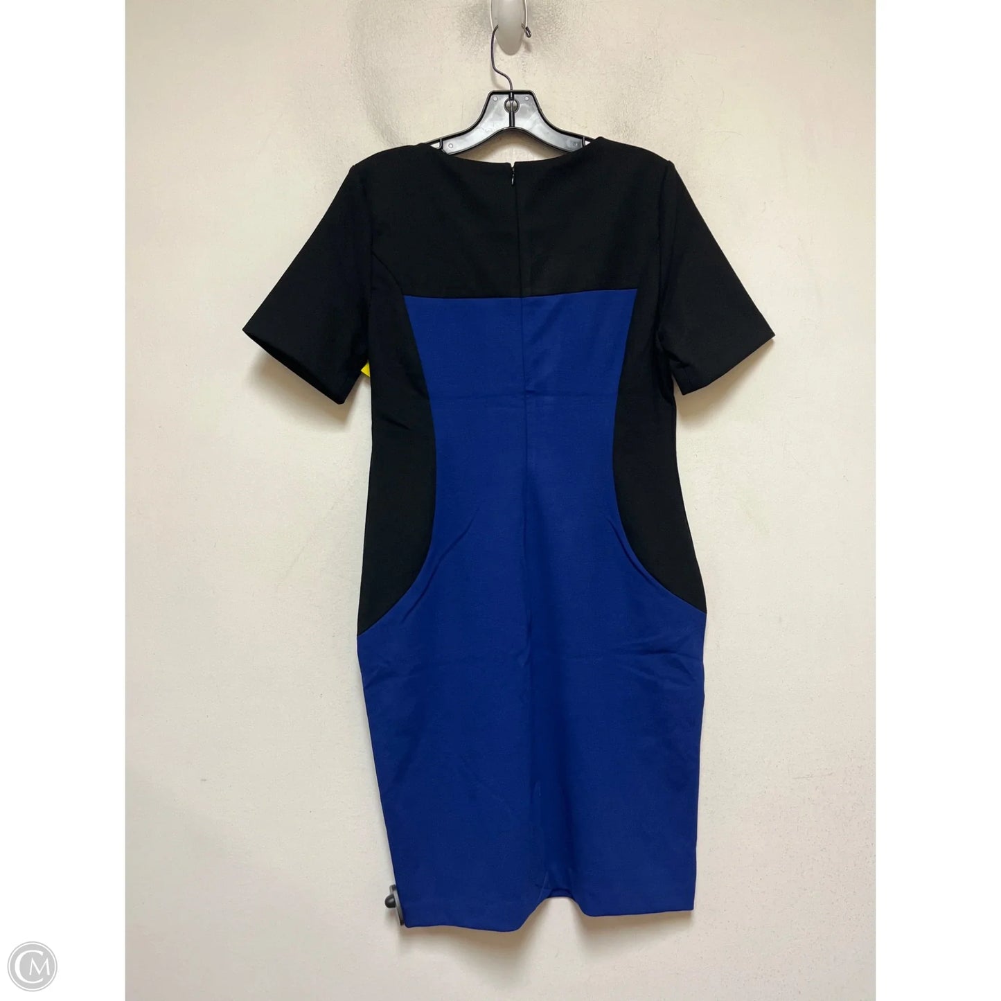 Dress Casual Midi By Premise In Black & Blue, Size: 8