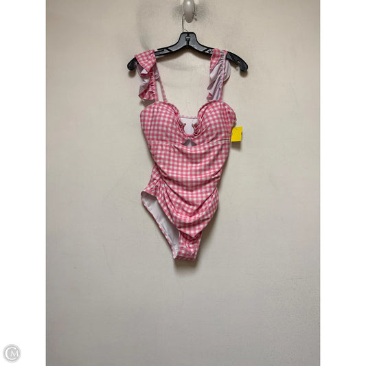 Swimsuit By Clothes Mentor In Checkered Pattern, Size: L