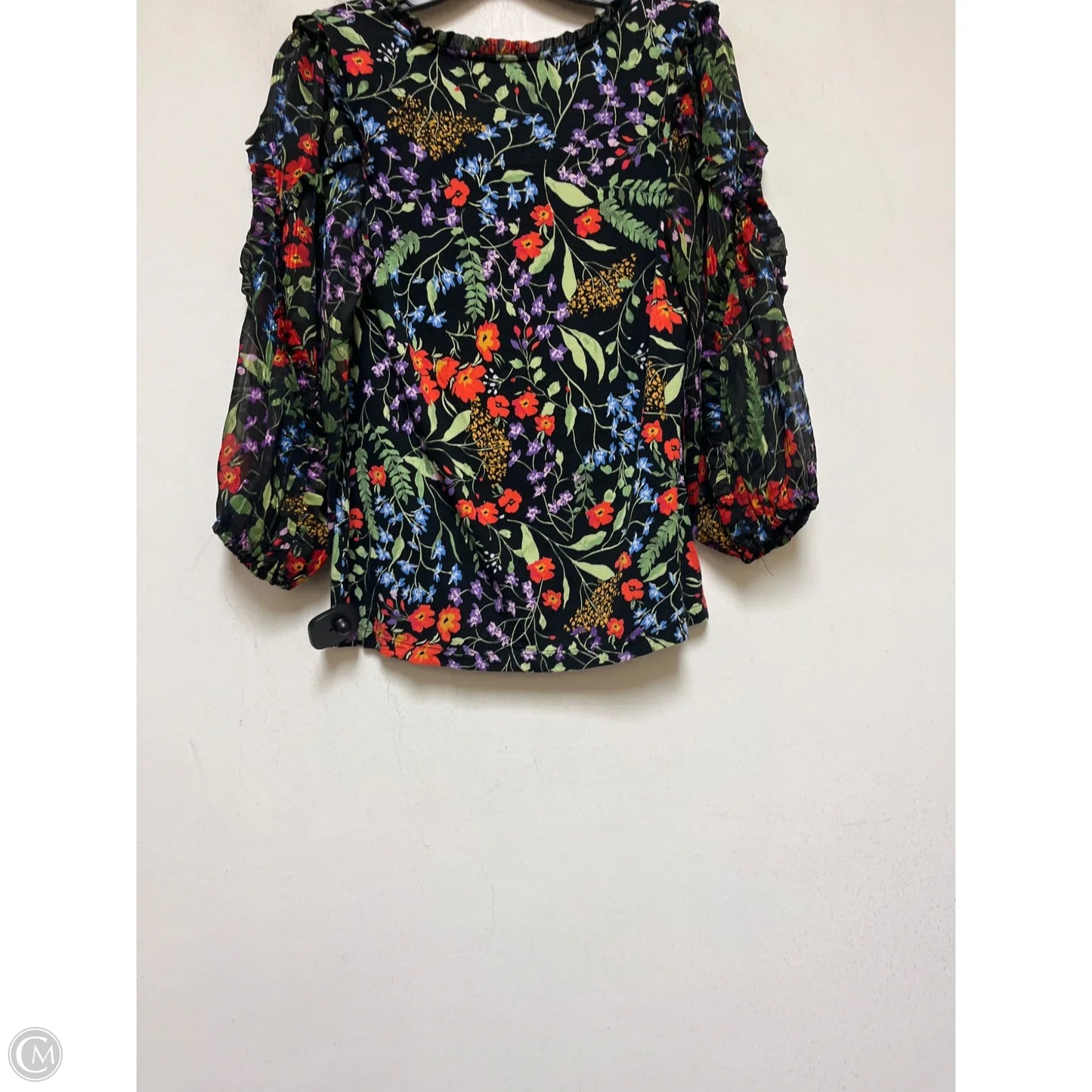 Top Long Sleeve By Maeve In Floral Print, Size: Xs