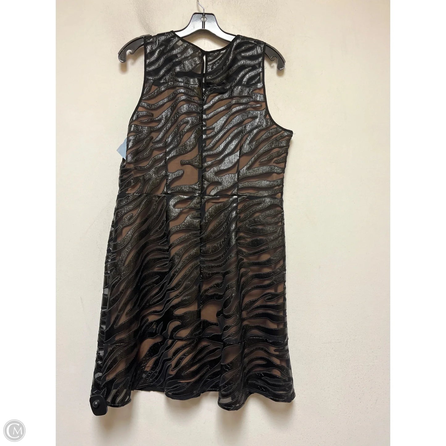 Dress Casual Midi By Michael By Michael Kors In Black, Size: L