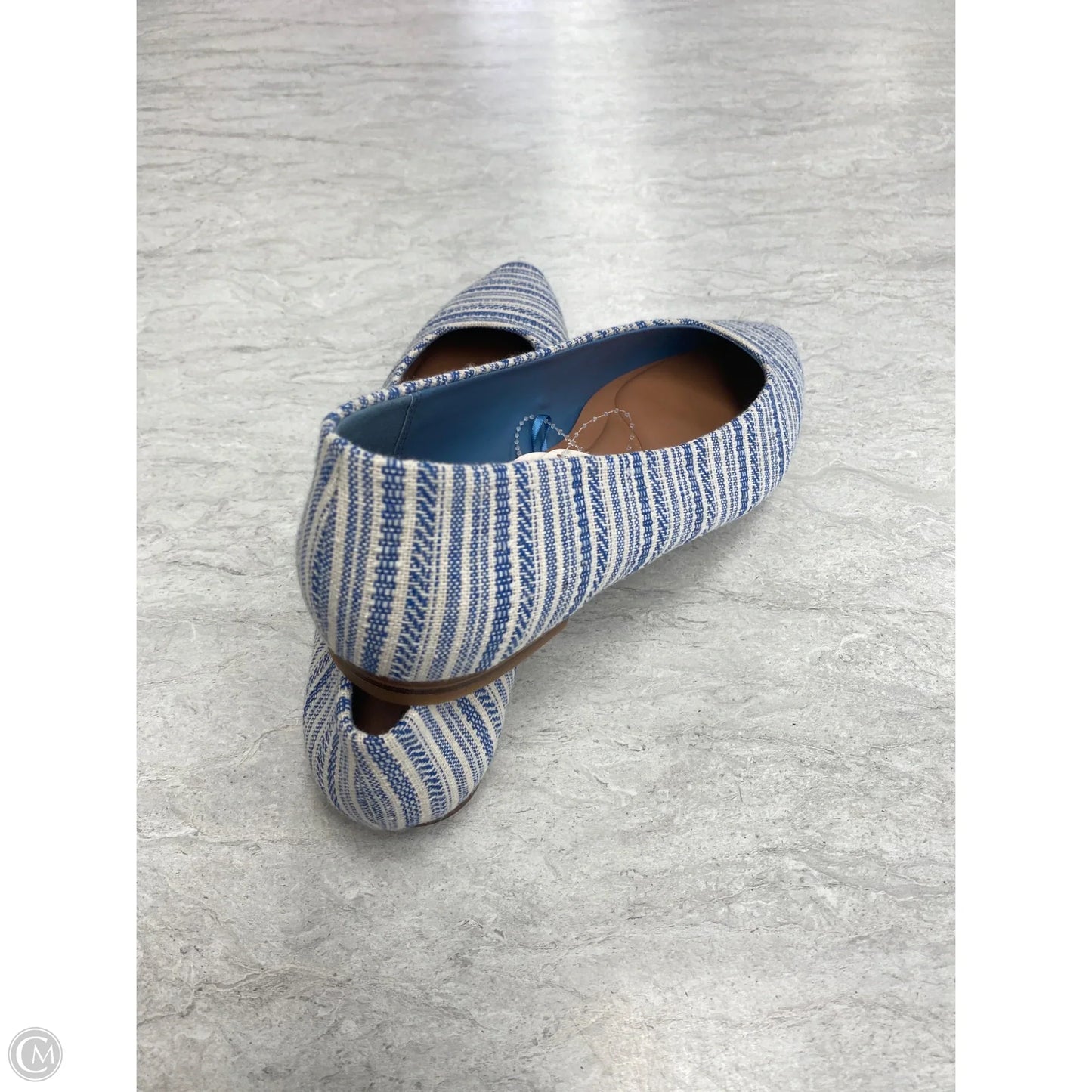 Shoes Flats By Bare Traps In Blue & Cream, Size: 9