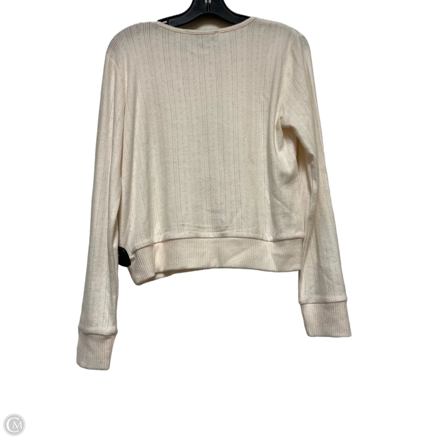 Top Long Sleeve By Loft In Cream, Size: M