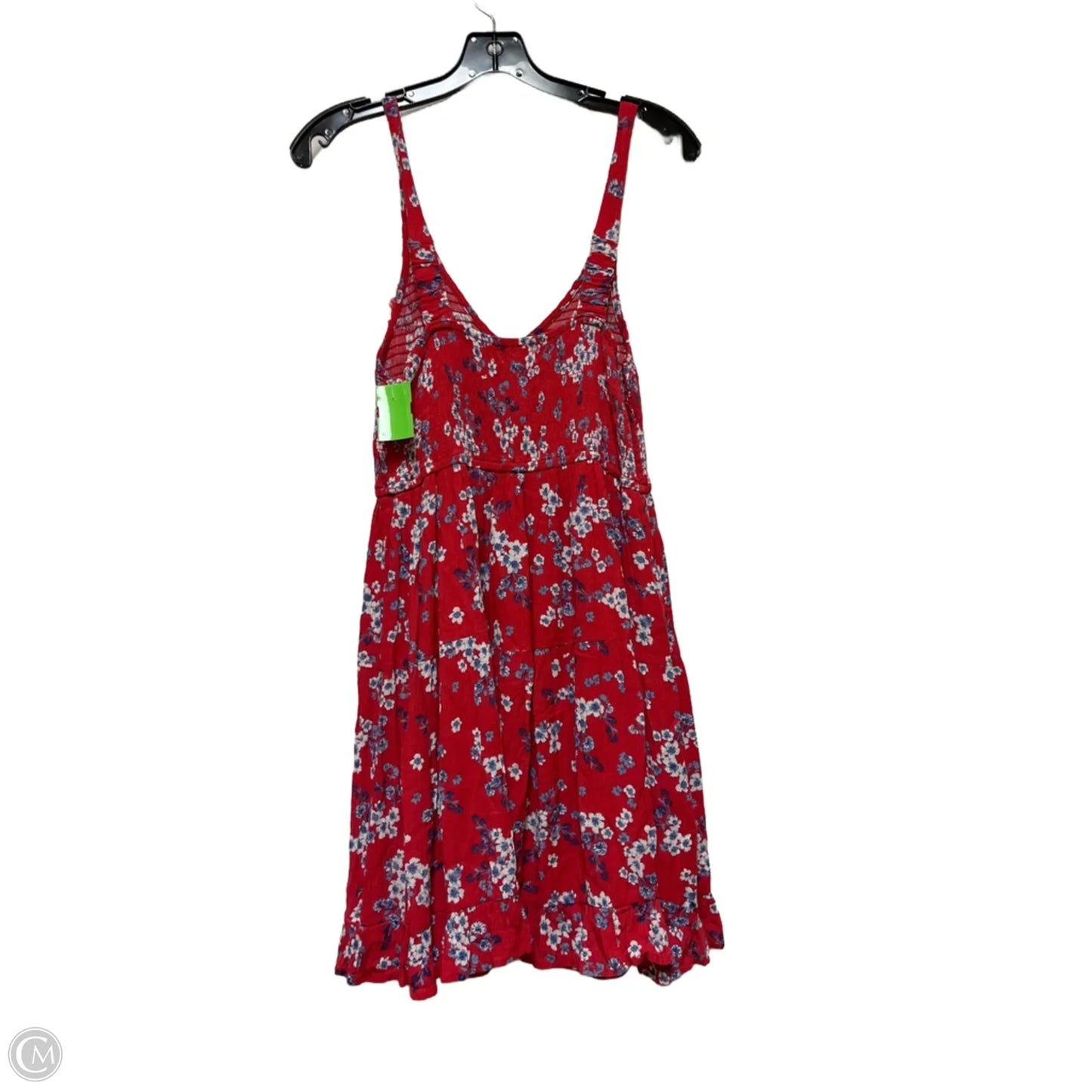Dress Casual Short By Japna In Blue & Red & White, Size: M