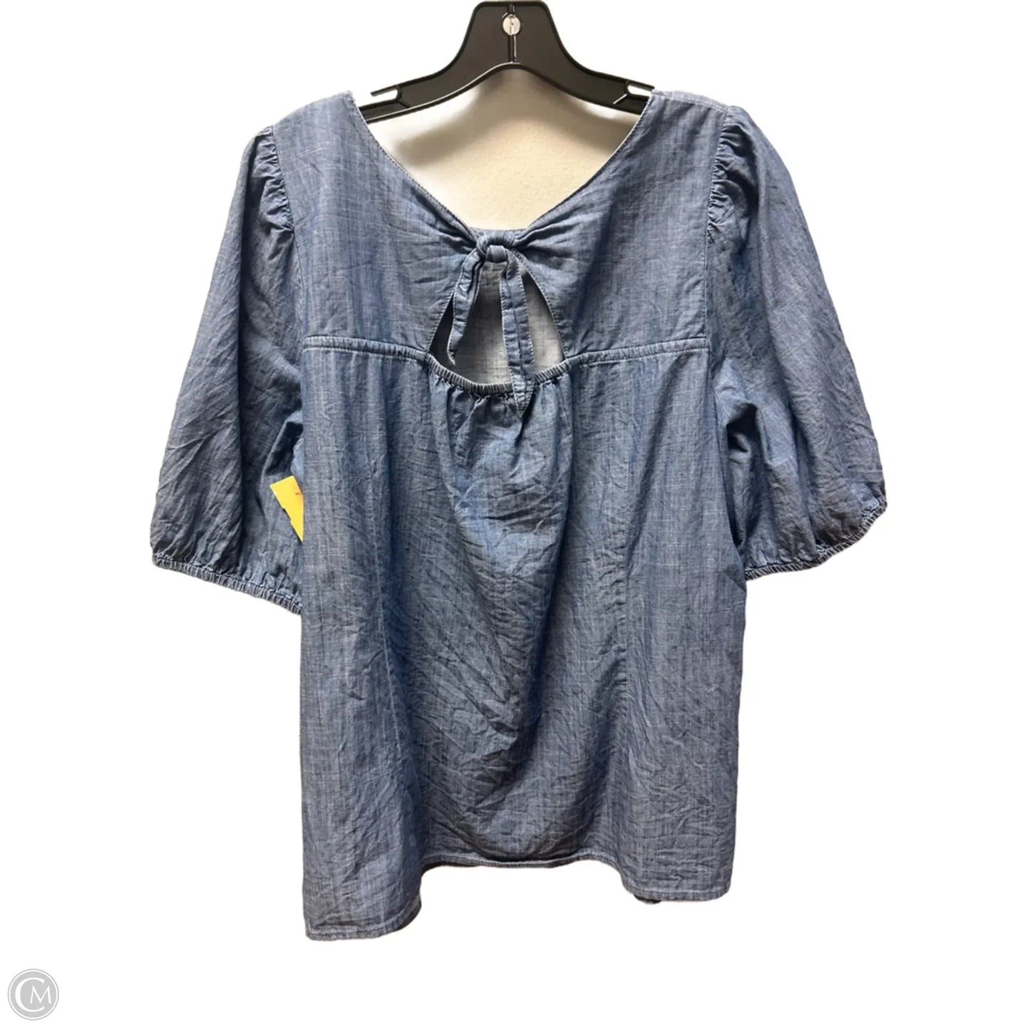 Top Short Sleeve By Talbots In Blue, Size: Xl