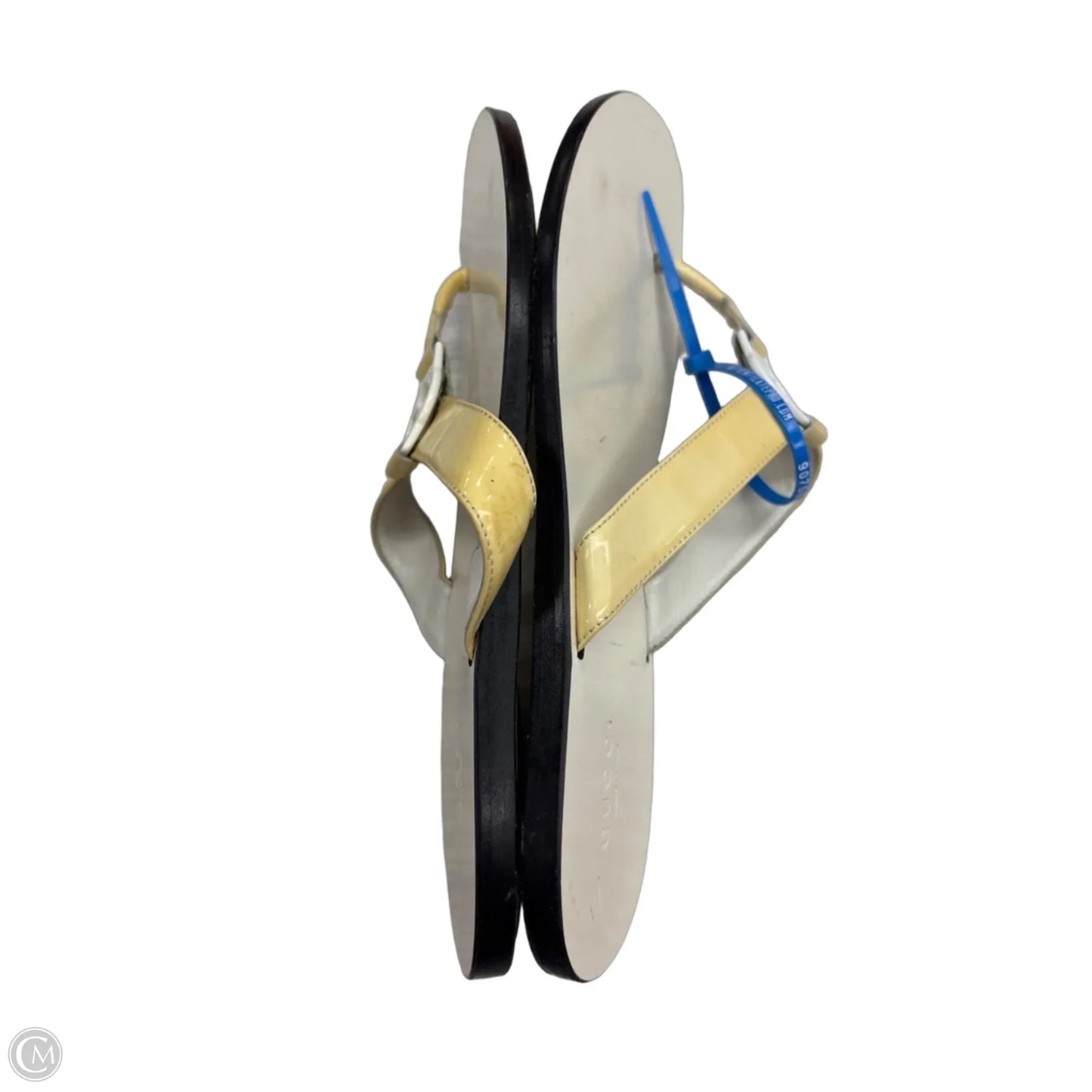Sandals Luxury Designer By Gucci In Yellow, Size: 7