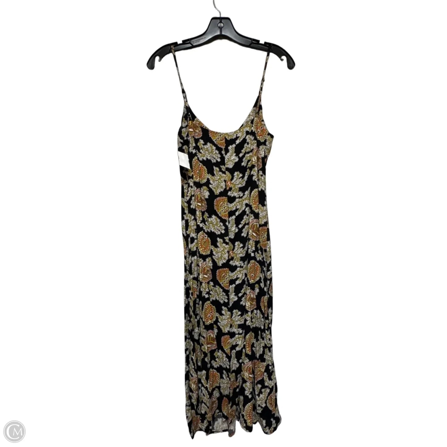 Dress Casual Midi By Reformation In Black & Orange, Size: S