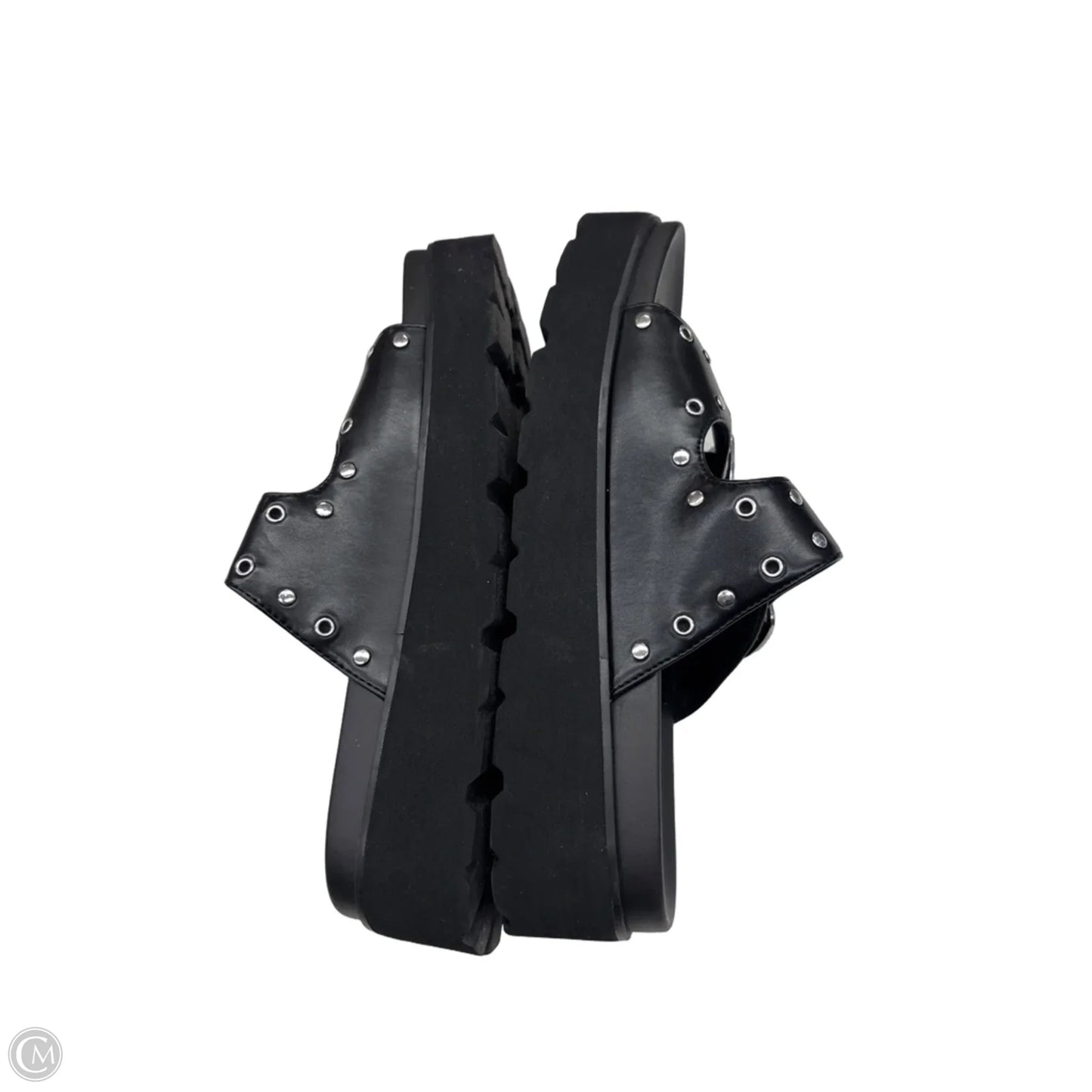 Sandals Heels Platform By Wild Fable In Black, Size: 10