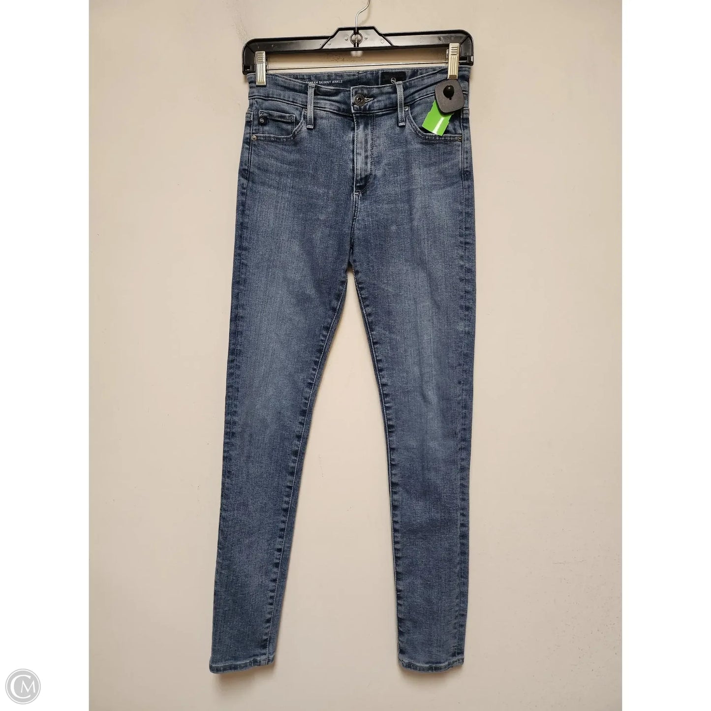 Jeans Skinny By Adriano Goldschmied In Blue Denim, Size: 2