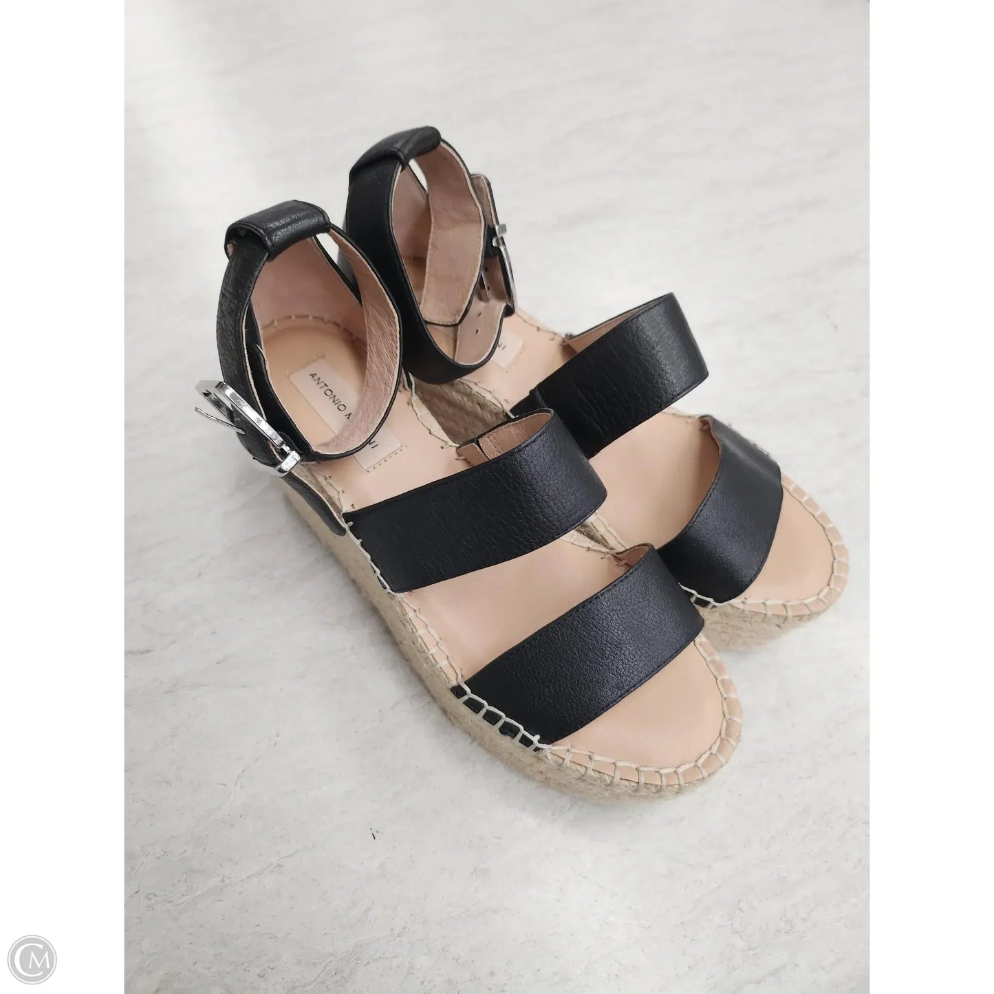 Sandals Heels Platform By Antonio Melani In Black, Size: 8.5