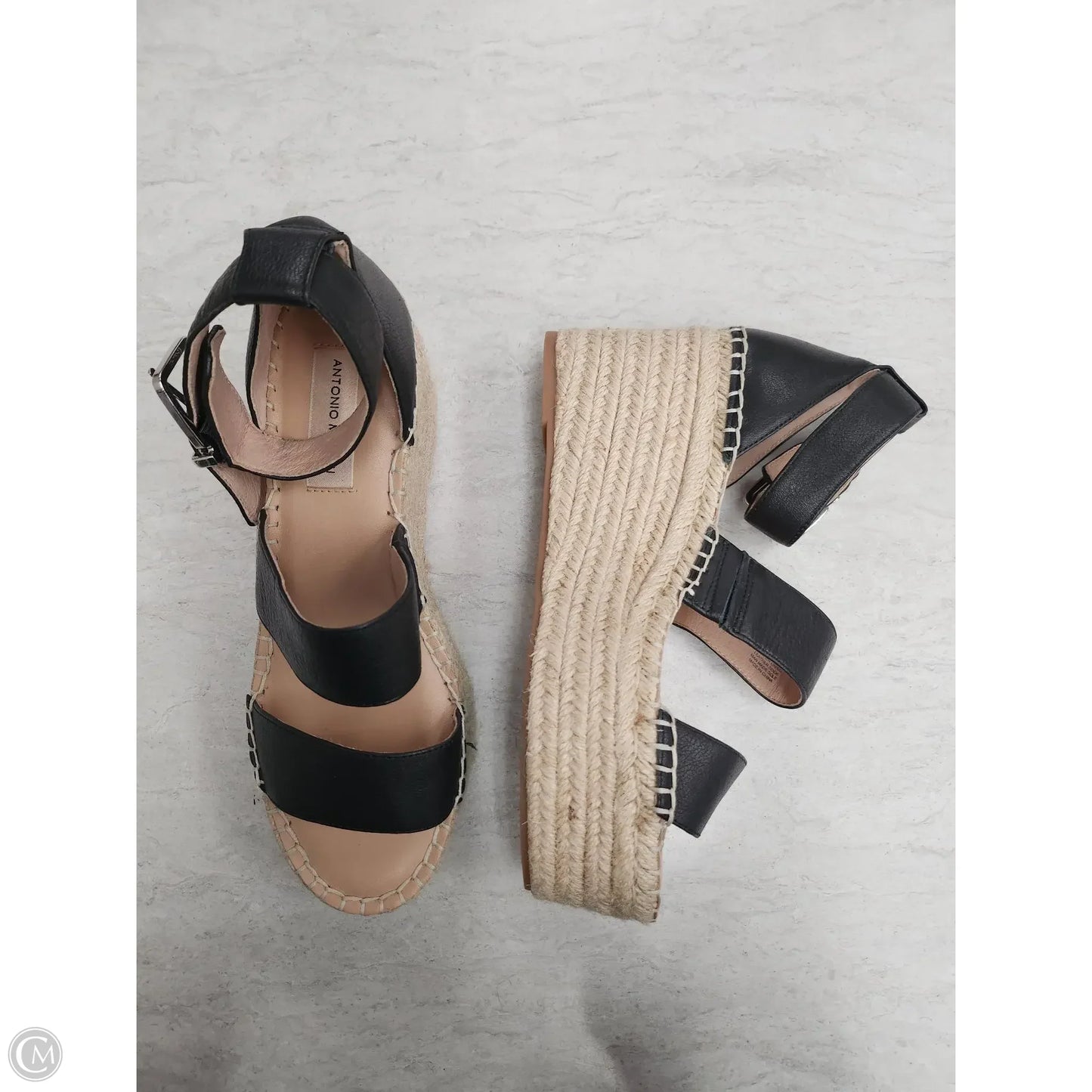 Sandals Heels Platform By Antonio Melani In Black, Size: 8.5