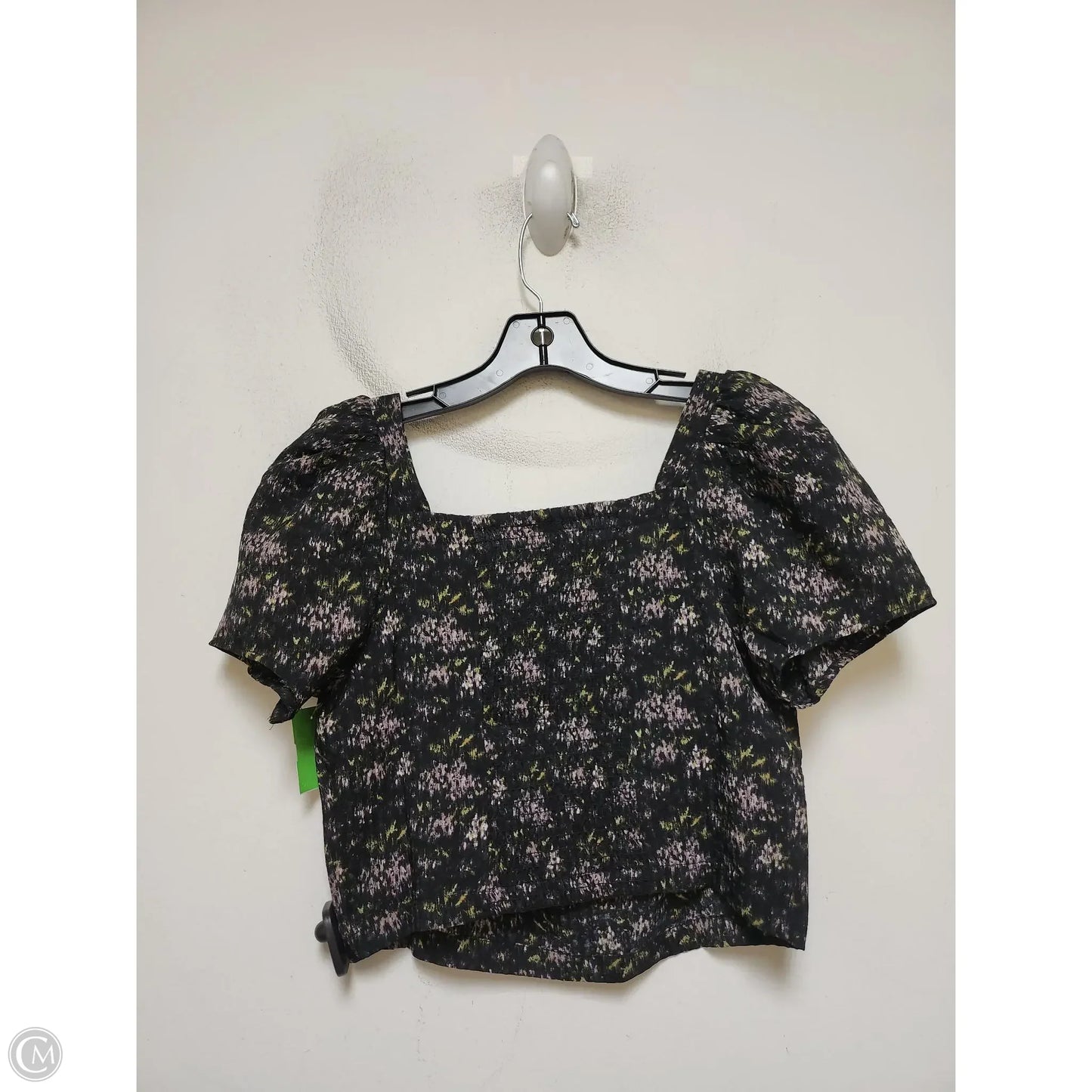 Top Short Sleeve By Madewell In Black & Purple, Size: Xs