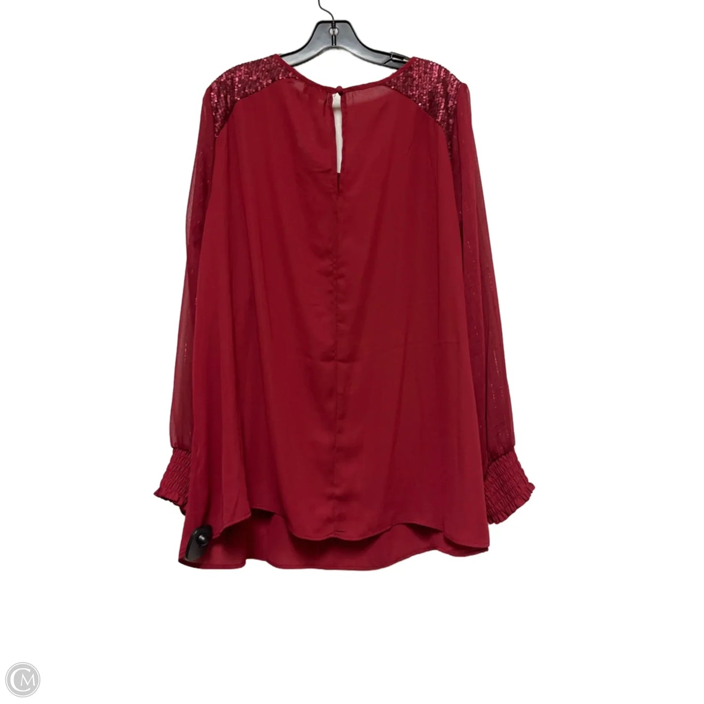 Top Long Sleeve By Torrid In Red, Size: Xl