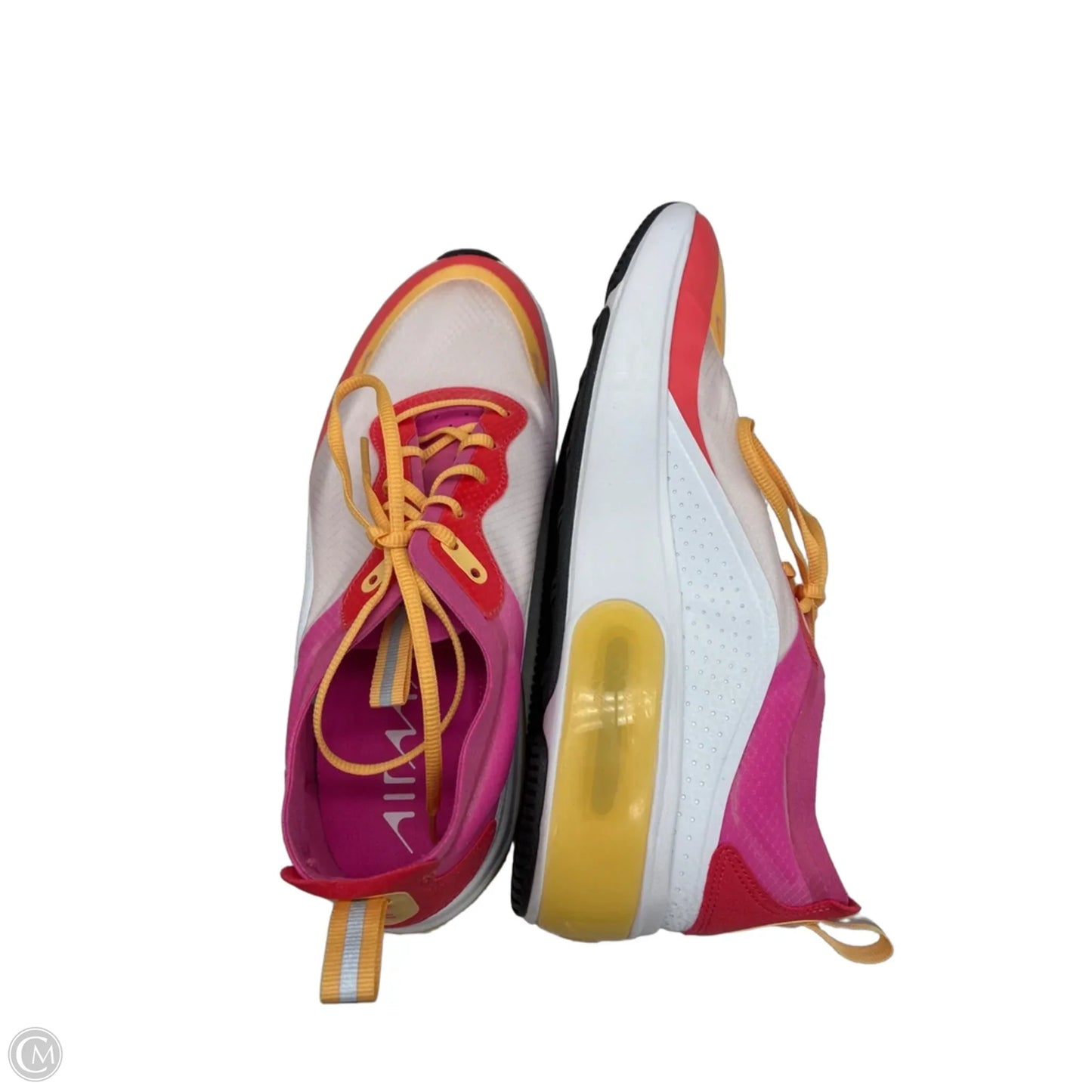 Shoes Sneakers By Nike In Pink & Yellow, Size: 8.5