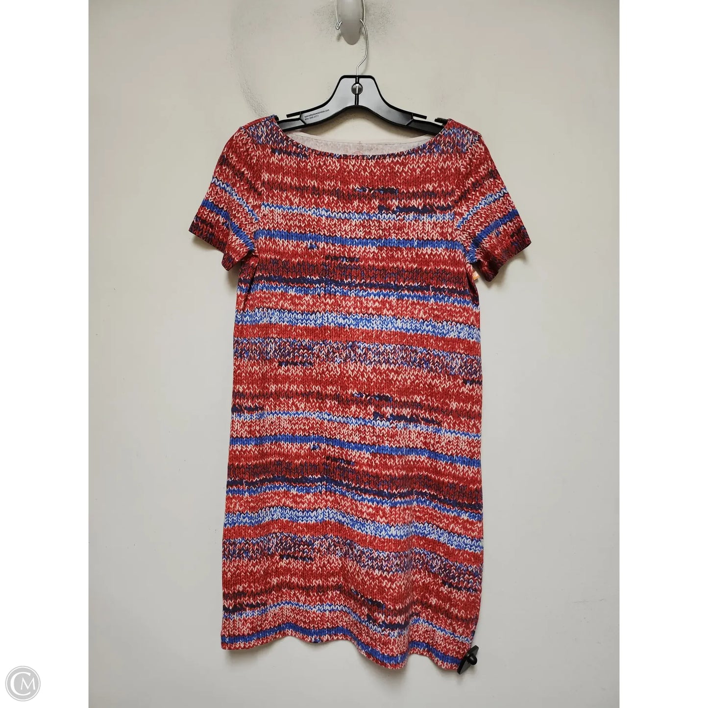 Dress Designer By Tory Burch In Blue Red & White, Size: Xs