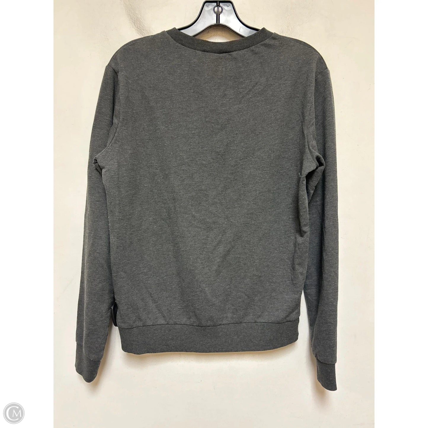 Top Long Sleeve Basic By Divided In Grey, Size: S