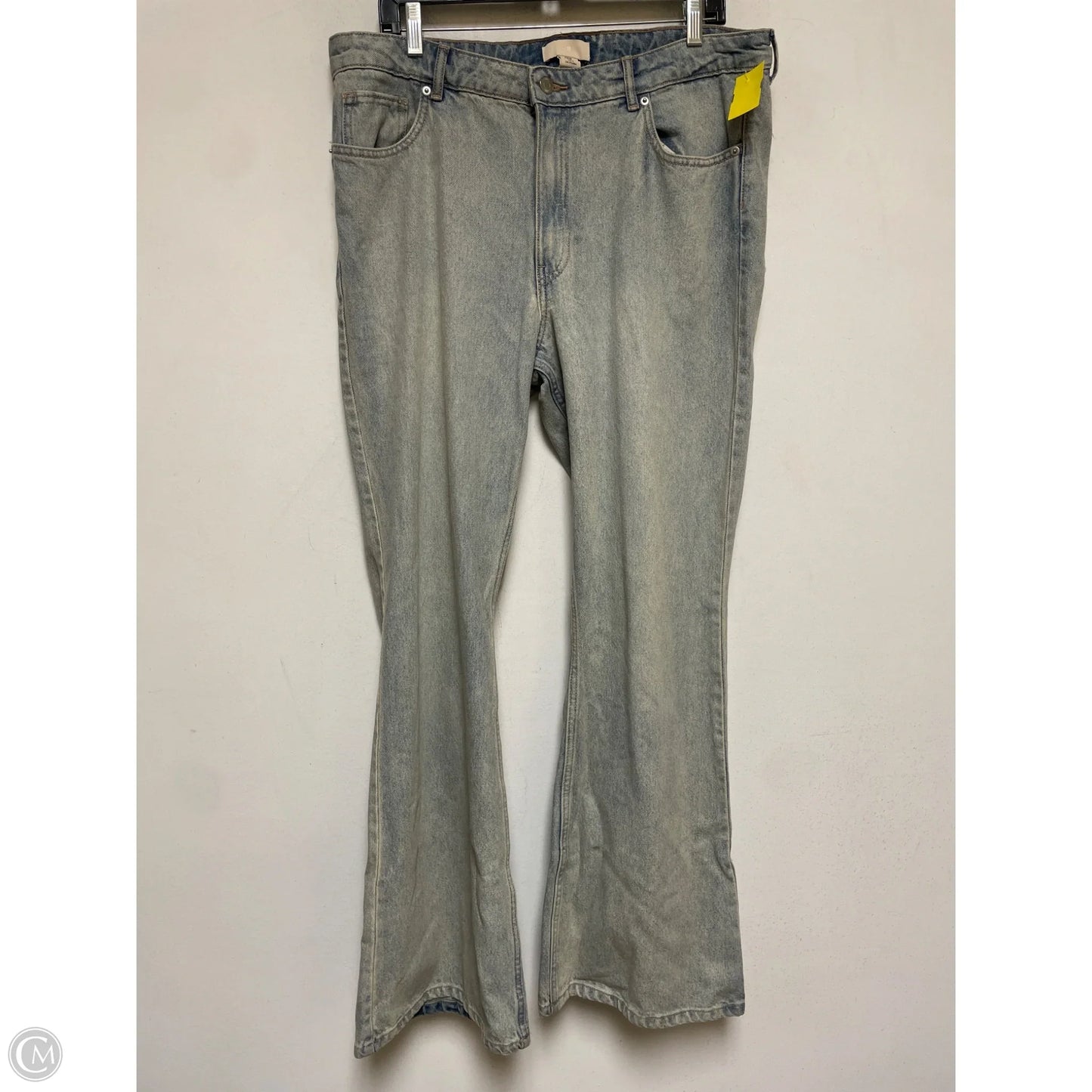 Jeans Straight By H&m In Blue Denim, Size: 14