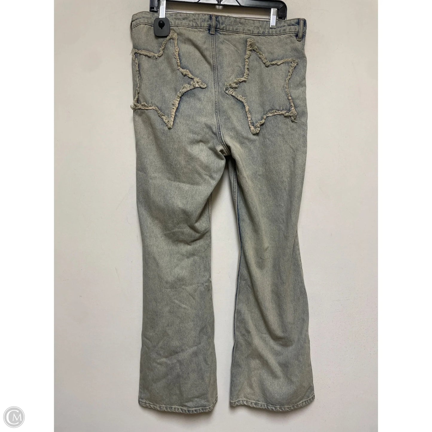 Jeans Straight By H&m In Blue Denim, Size: 14
