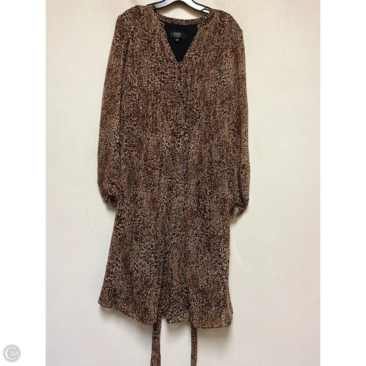 Dress Casual Midi By Msk In Animal Print, Size: Xl