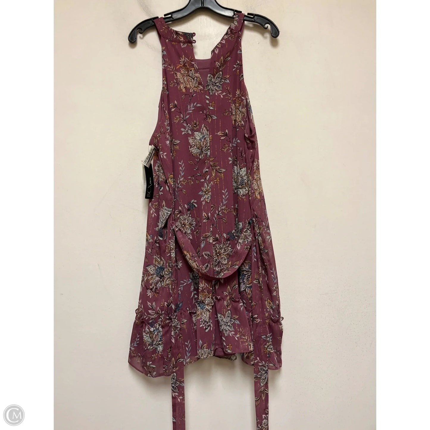 Dress Casual Short By Bcx In Floral Print, Size: Xxl