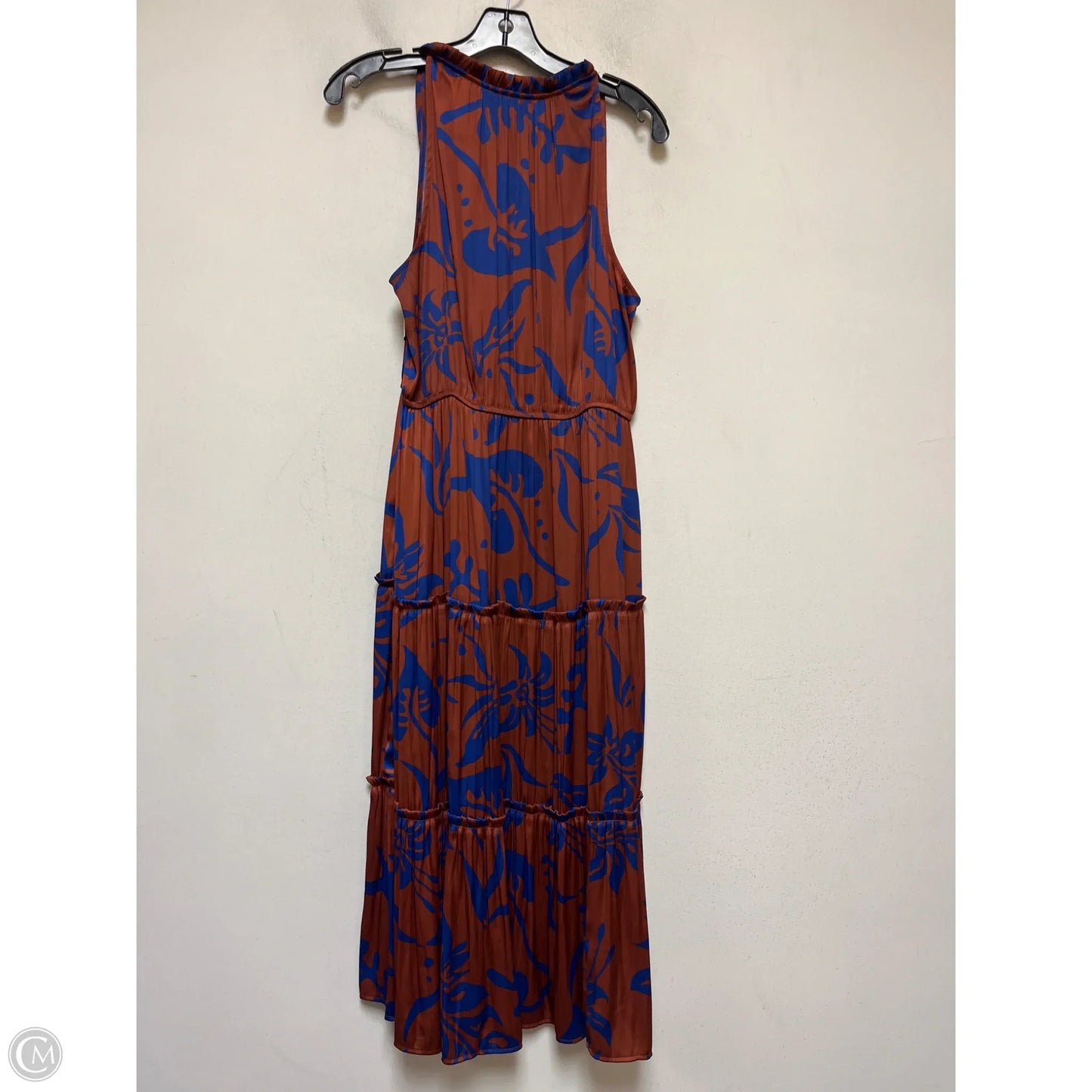 Dress Casual Maxi By Gap In Blue & Brown, Size: L