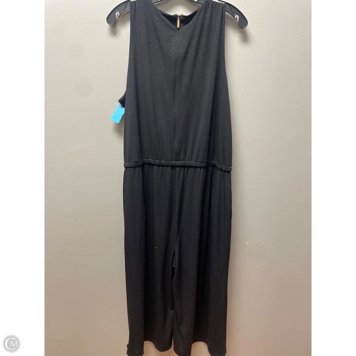 Jumpsuit By Michael By Michael Kors In Black & Gold, Size: 1x