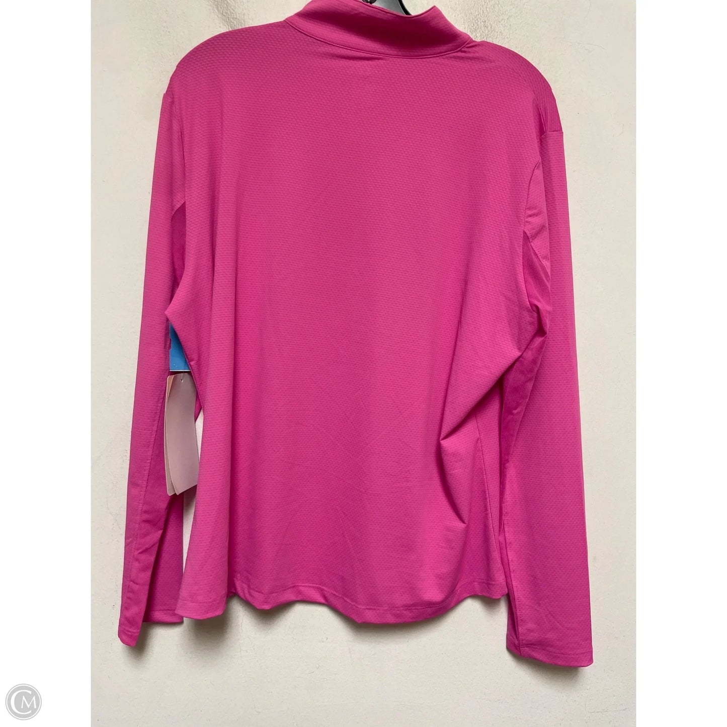 Athletic Top Long Sleeve Collar By Gottex In Pink, Size: Xl