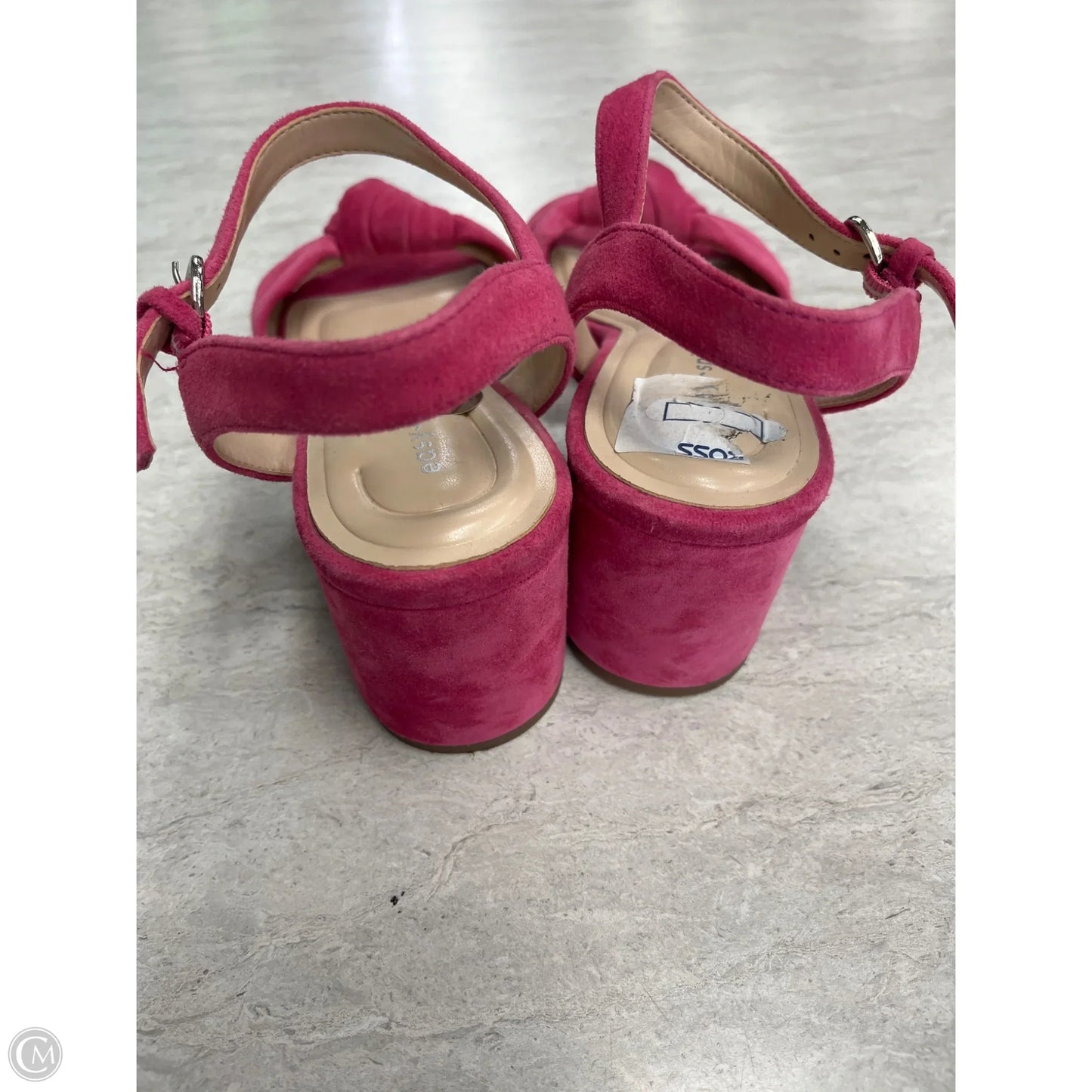 Sandals Heels Block By Easy Spirit In Pink, Size: 8