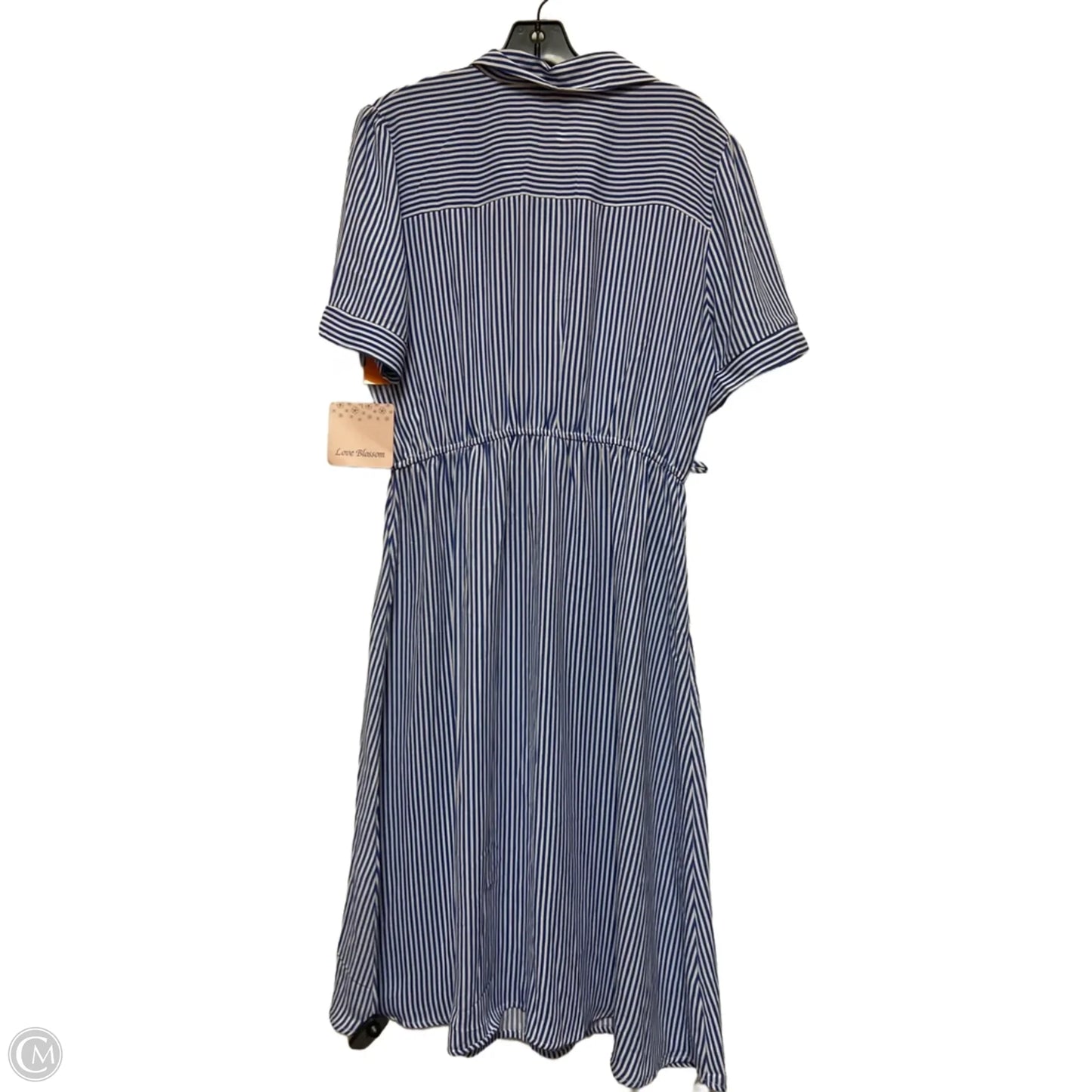 Dress Casual Midi By Clothes Mentor In Striped Pattern, Size: Xl