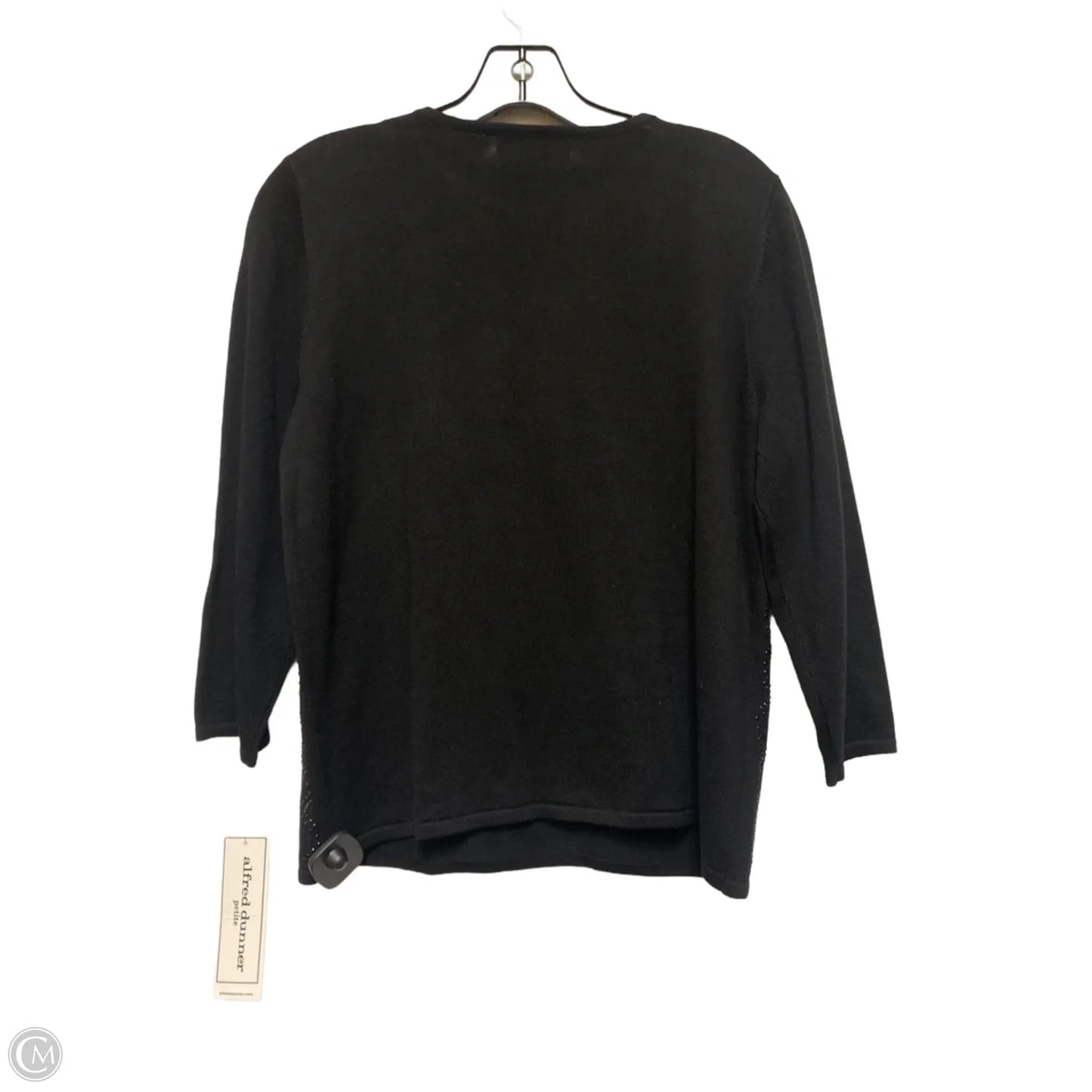 Top Long Sleeve By Alfred Dunner In Black, Size: Mp
