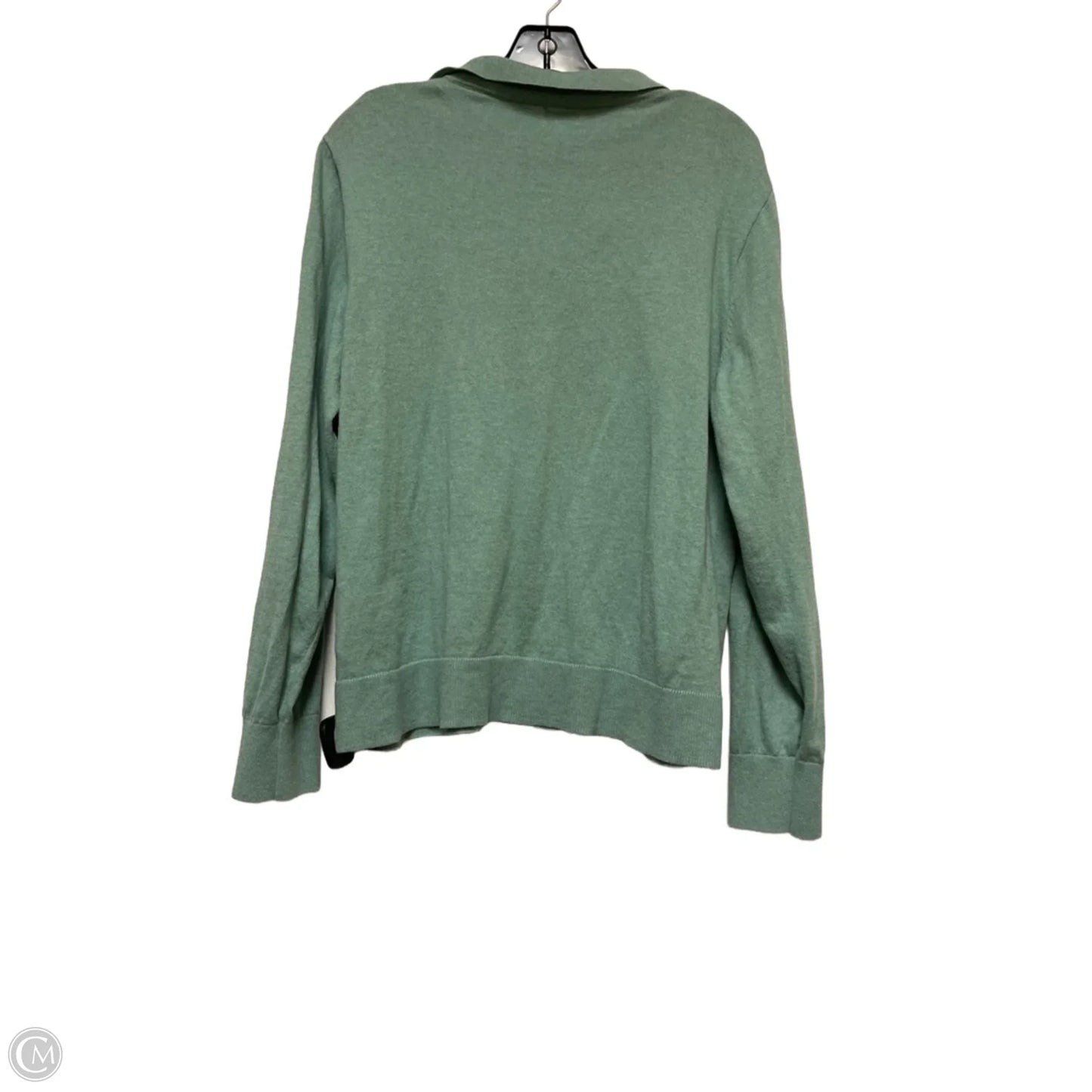Top Long Sleeve By J. Crew In Green, Size: Xl