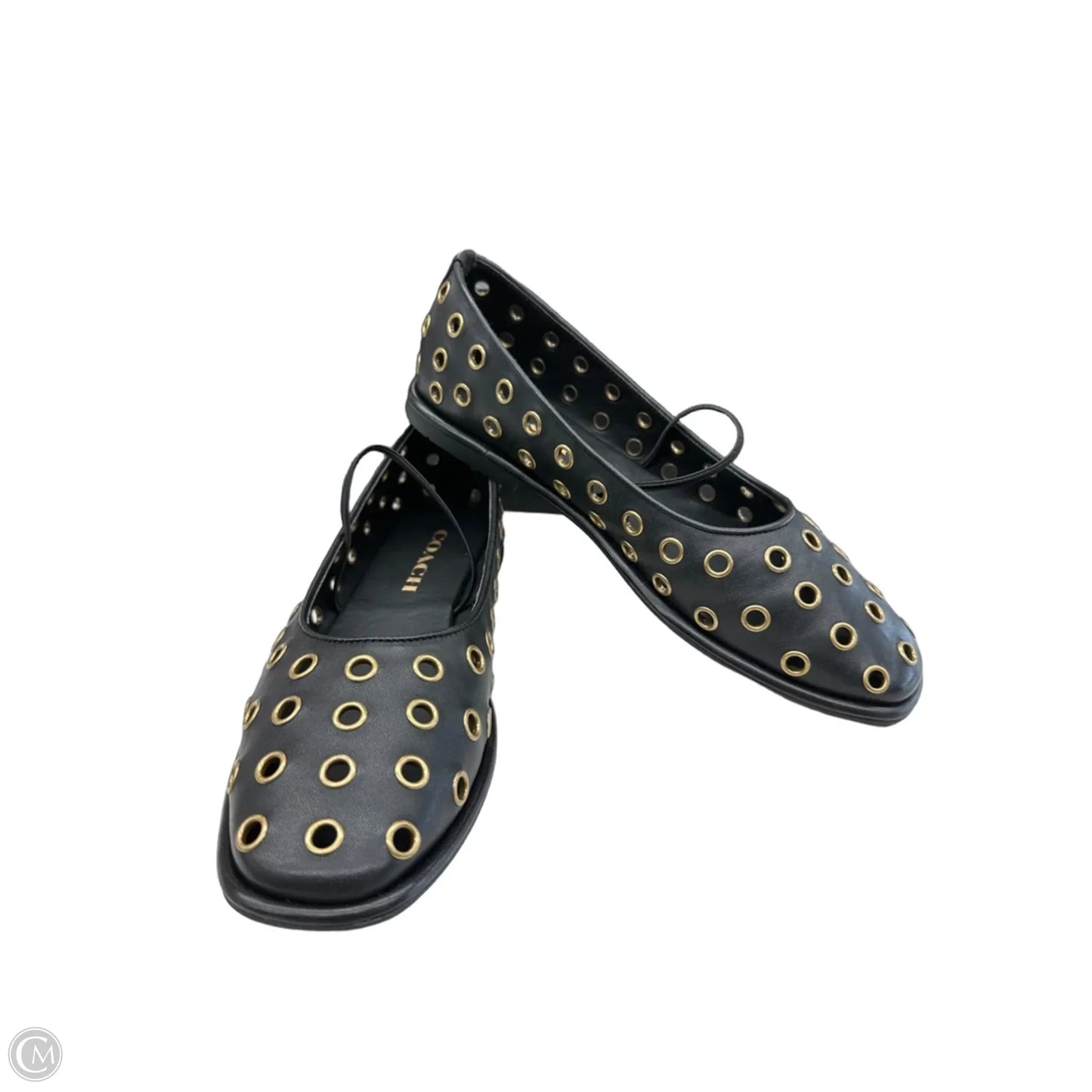 Shoes Designer By Coach In Black & Gold, Size: 6