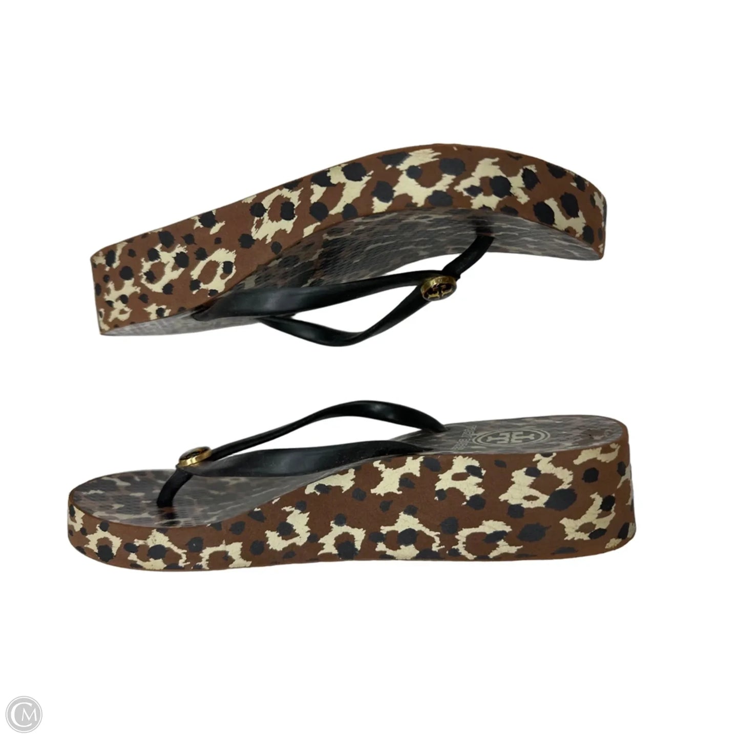Sandals Designer By Tory Burch In Animal Print, Size: 7